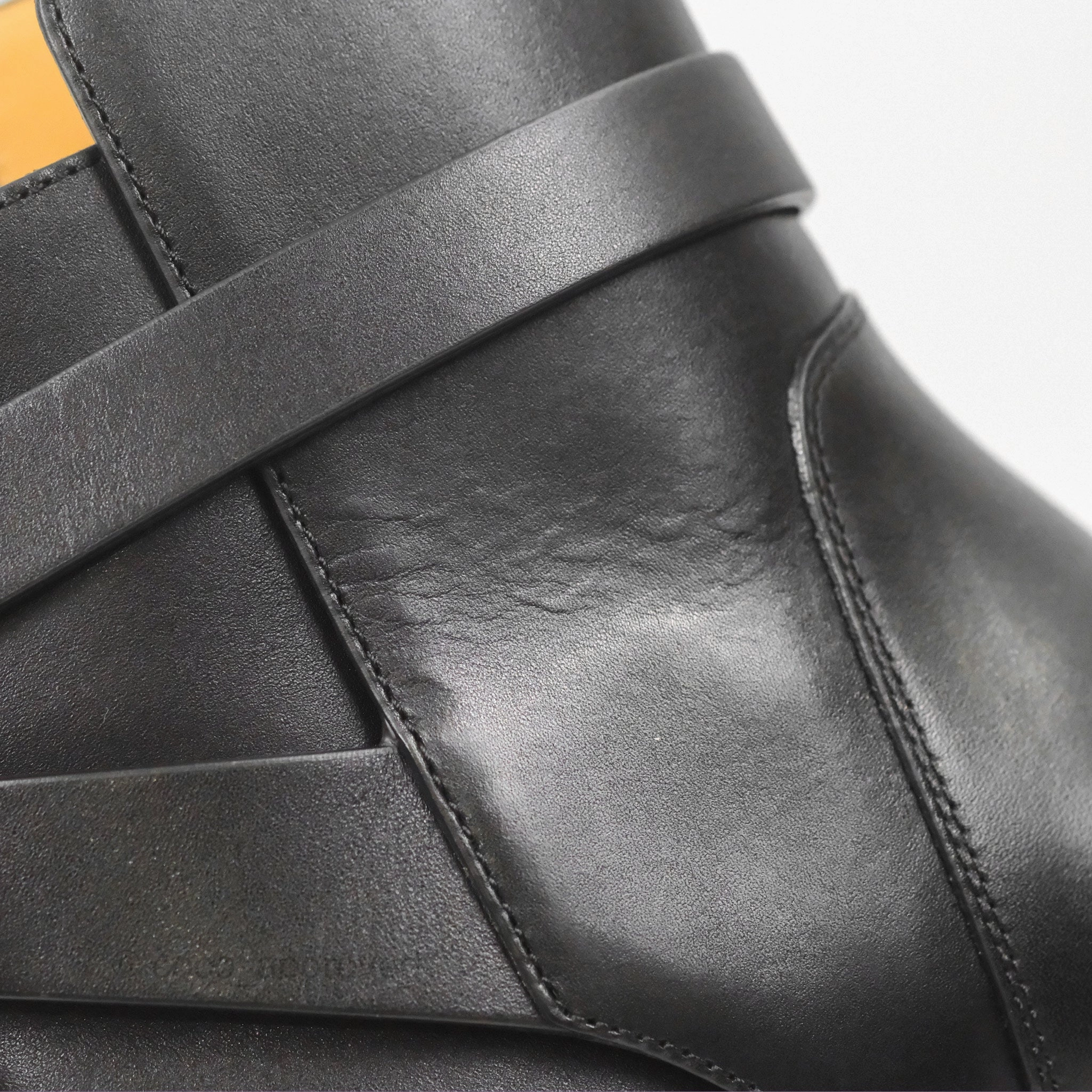 Hermes Follow Ankle Boots Black Calfskin Size 39