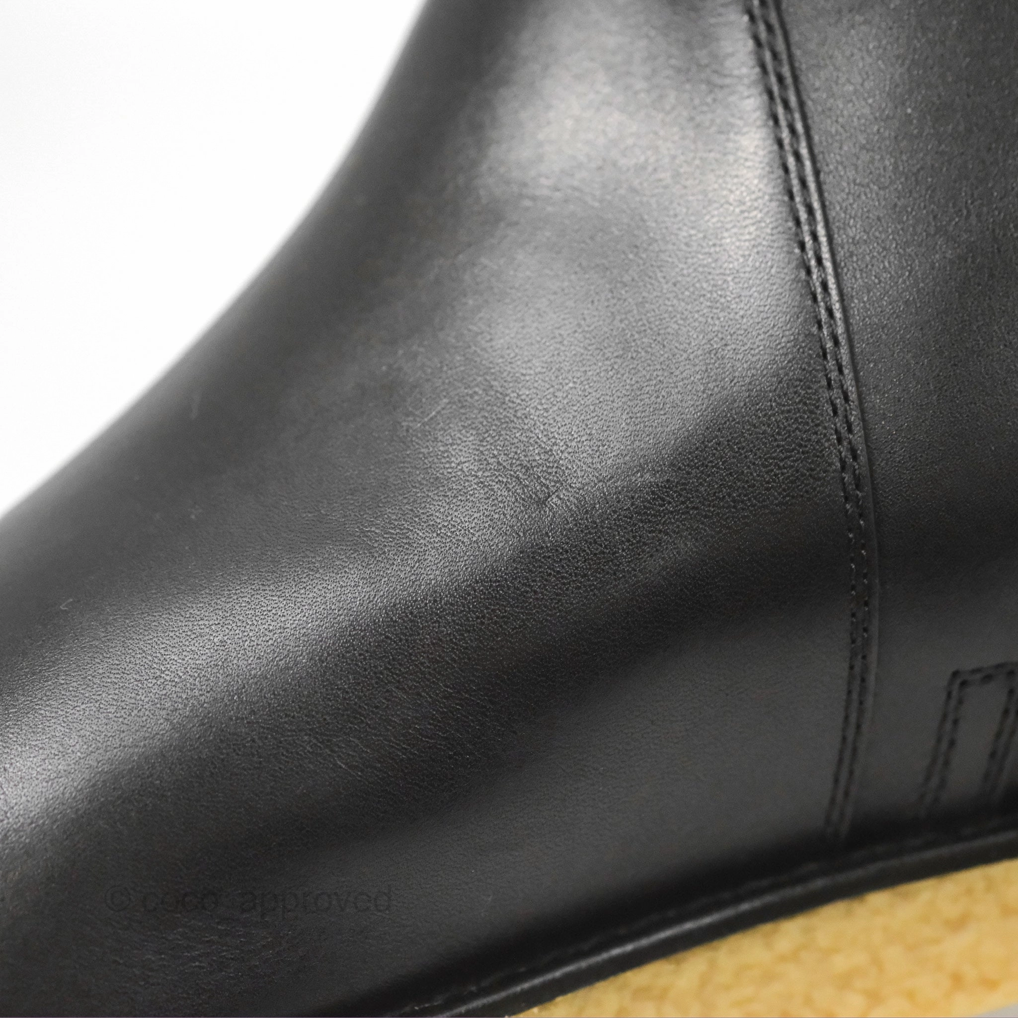 Hermes Follow Ankle Boots Black Calfskin Size 39