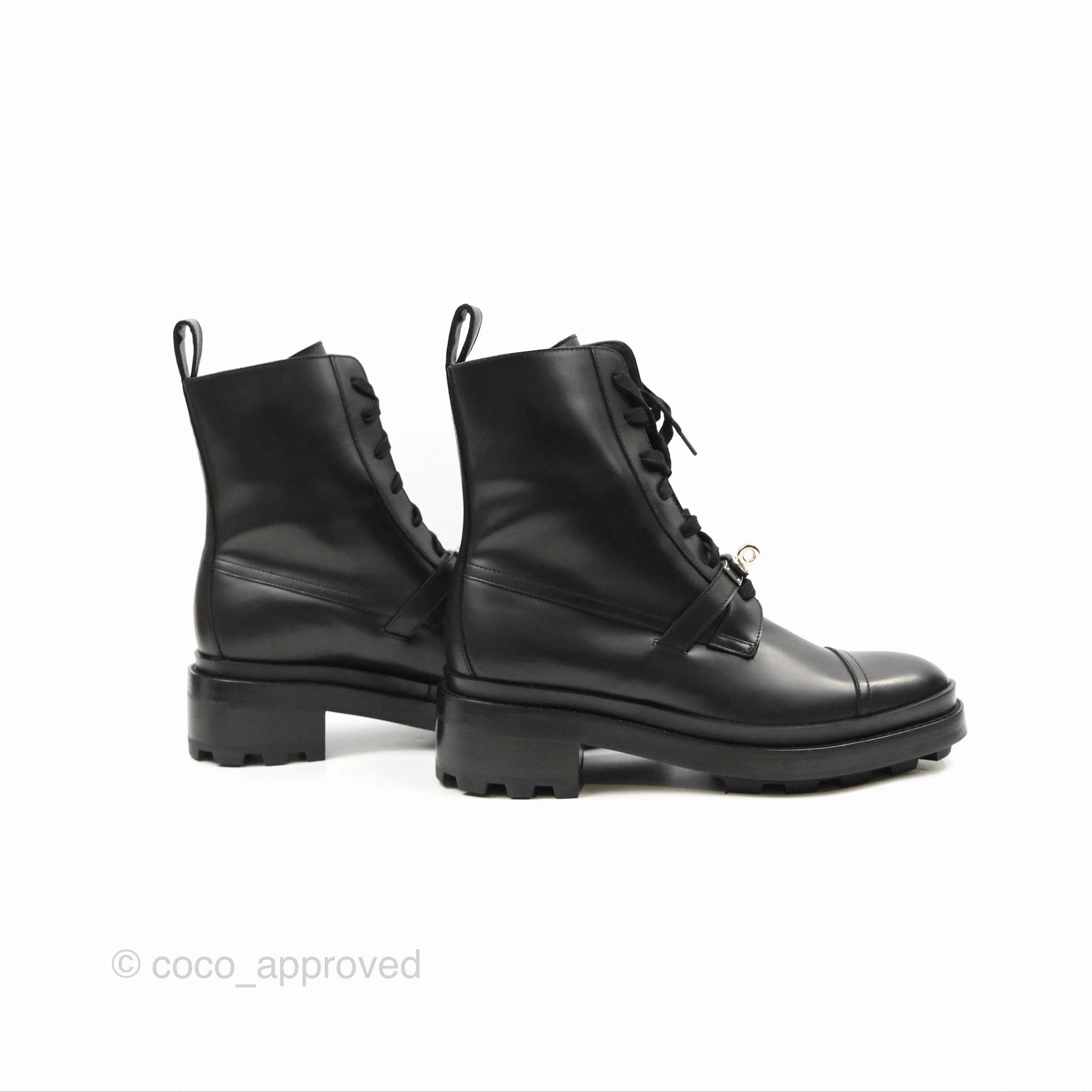 Hermes Funk Ankle Boots Black 39