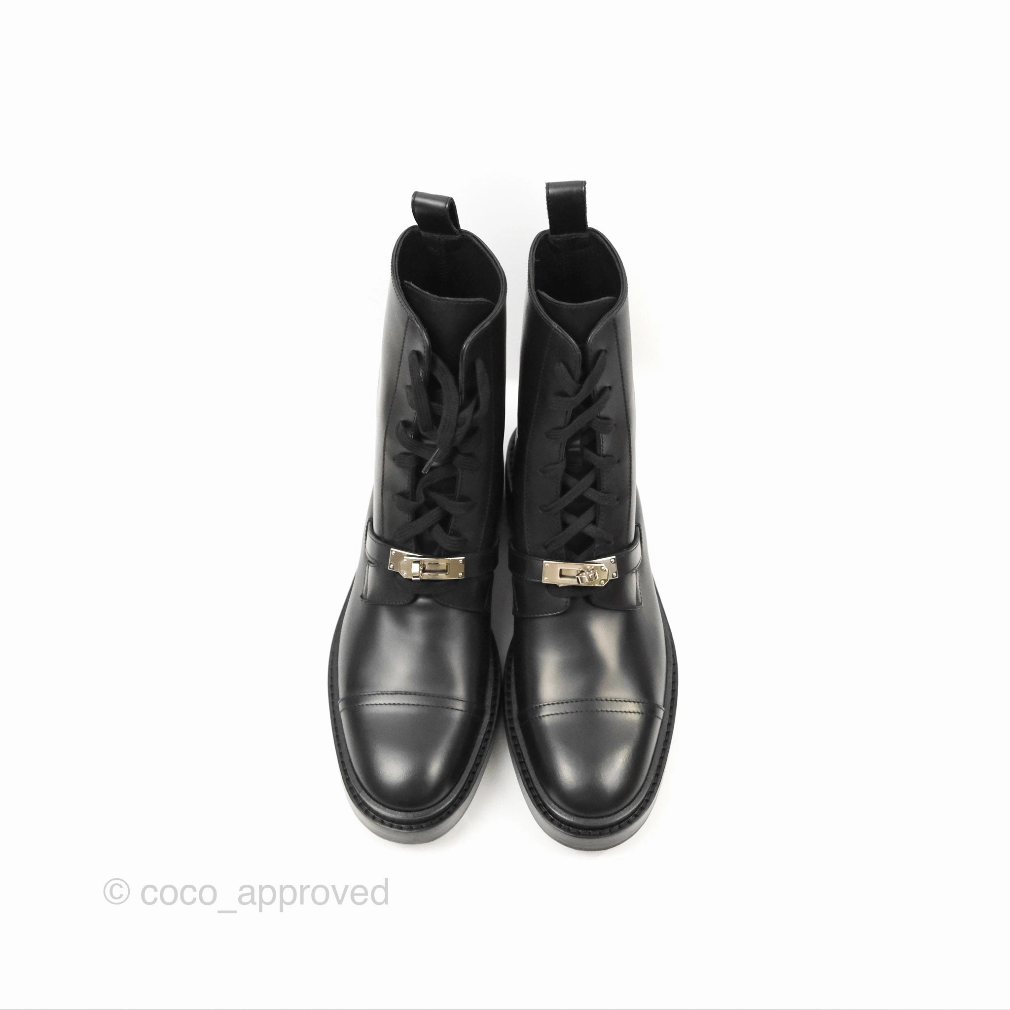 Hermes Funk Ankle Boots Black 39