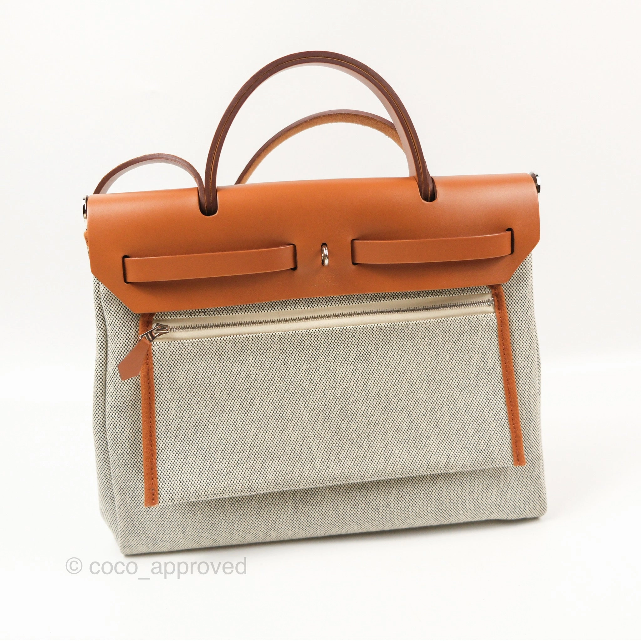 Hermes Herbag Brides de Gala Cassis Ecru/Noir