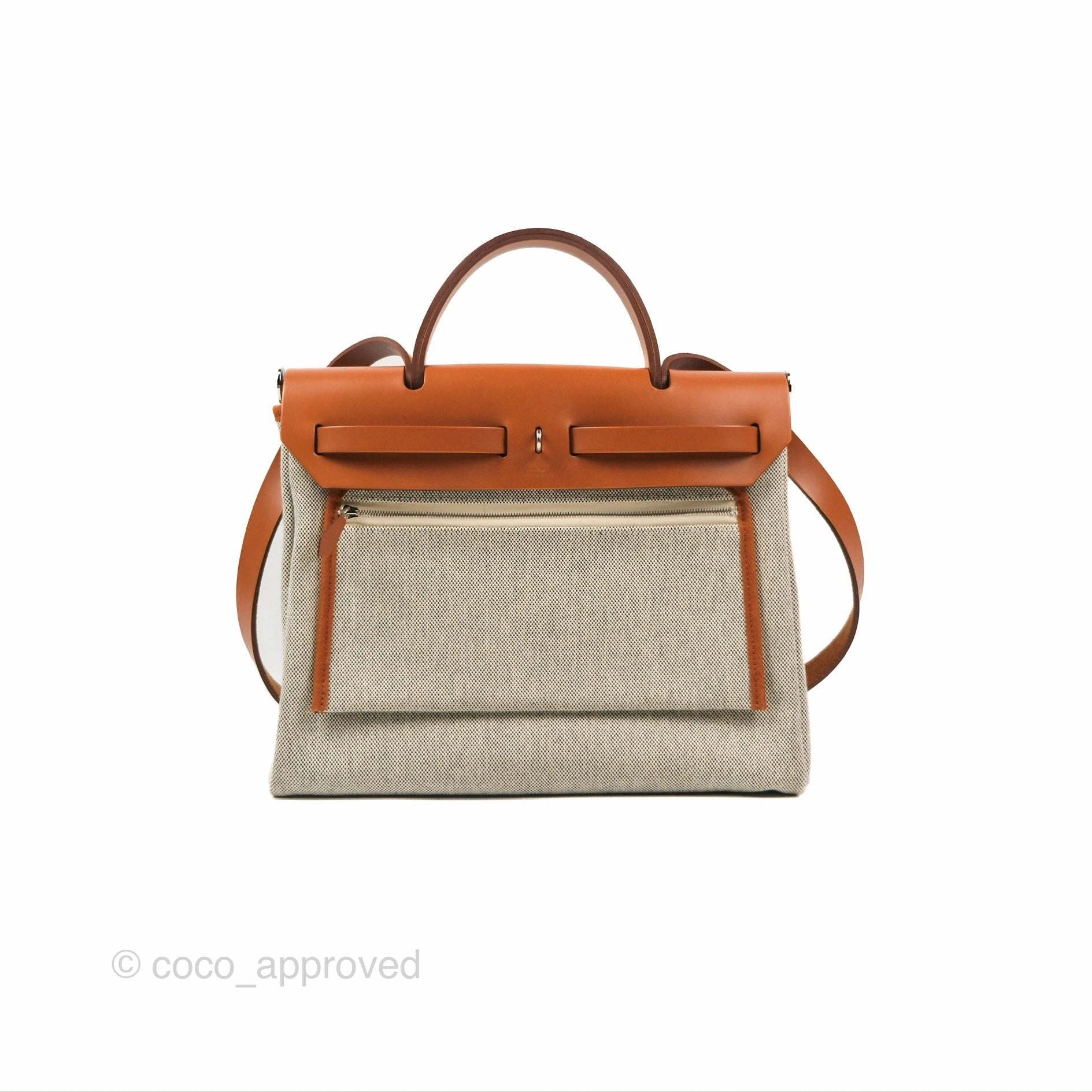 Hermes Herbag Brides de Gala Cassis Ecru/Noir