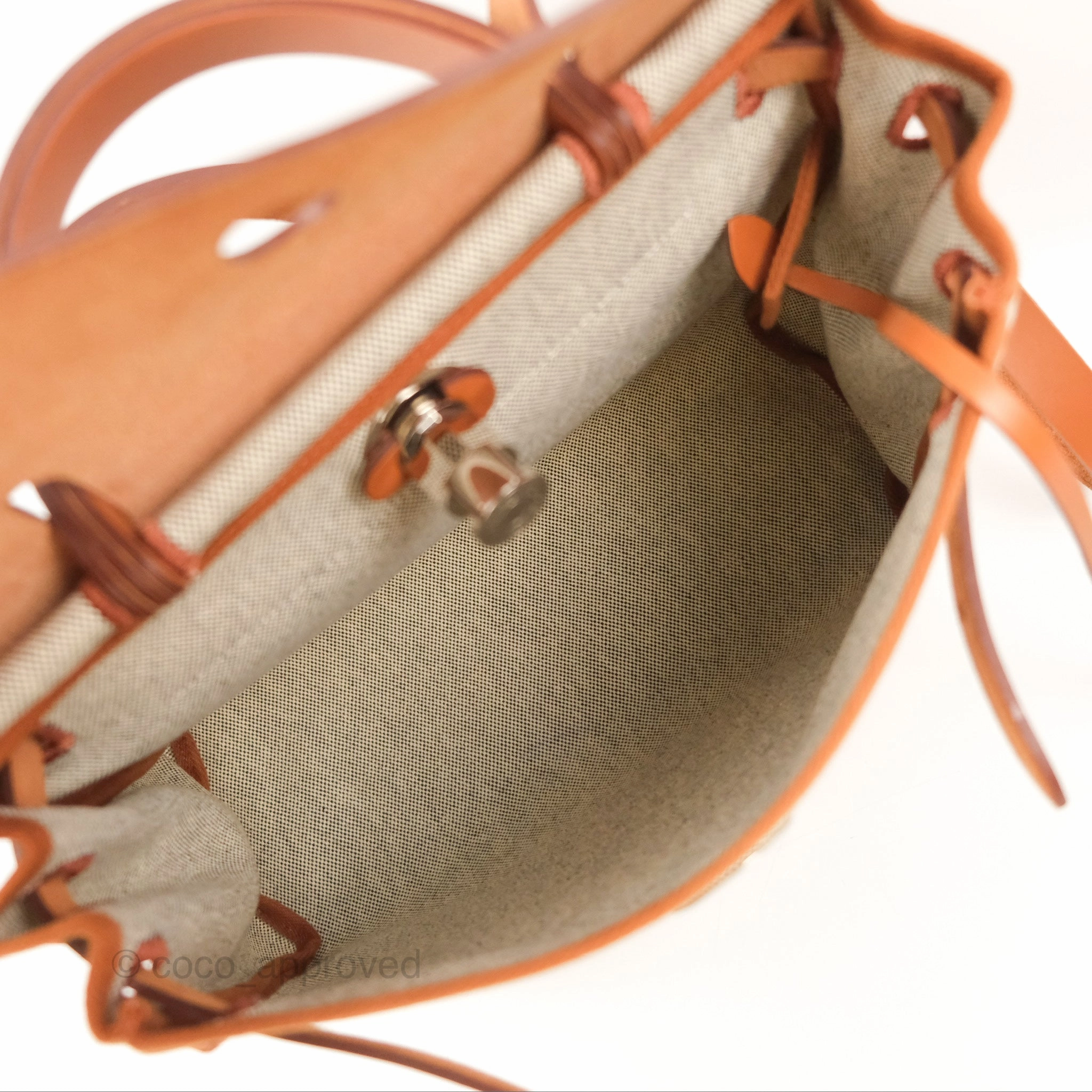 Hermes Herbag Brides de Gala Cassis Ecru/Noir