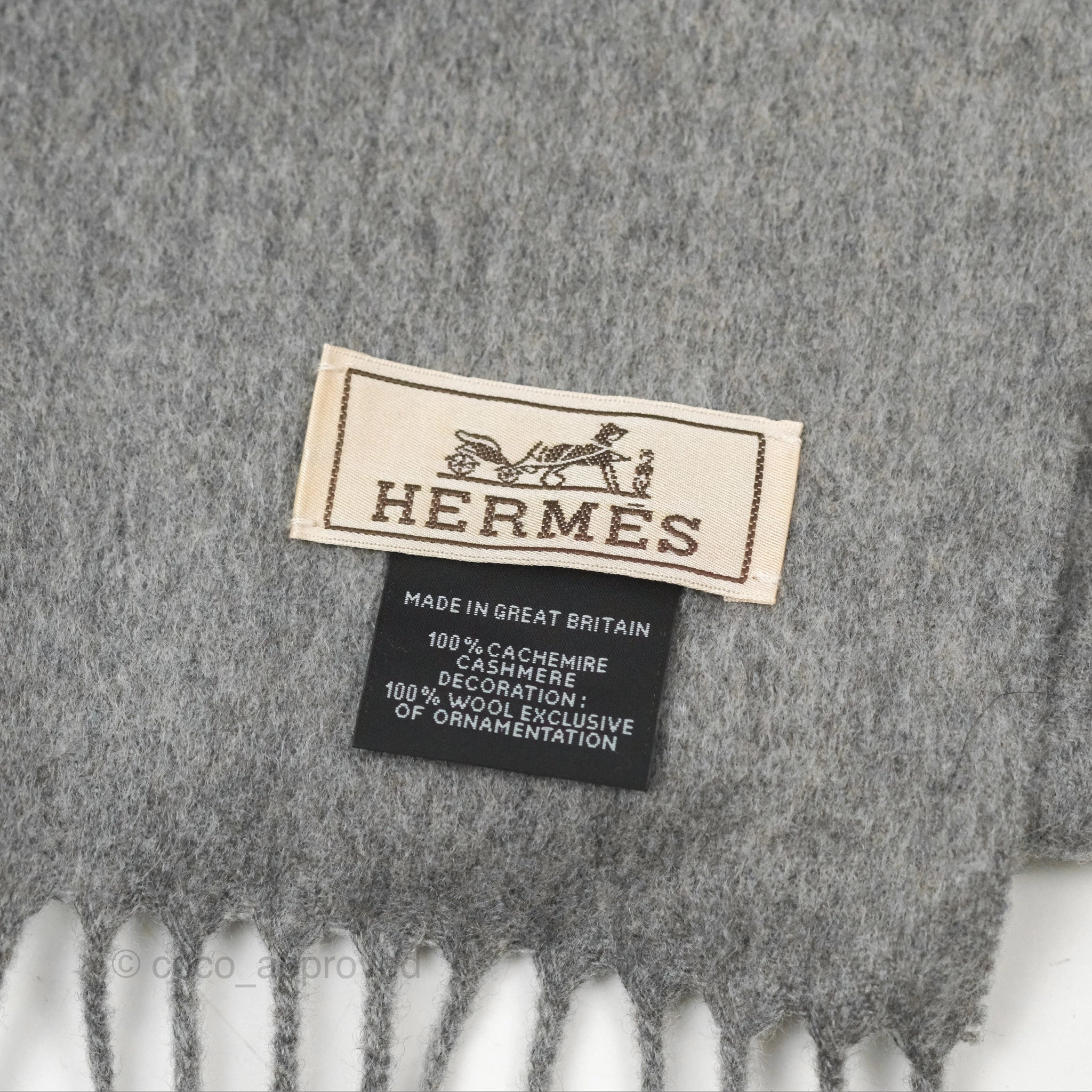 Hermes Highlands Embroidered Patch Muffler