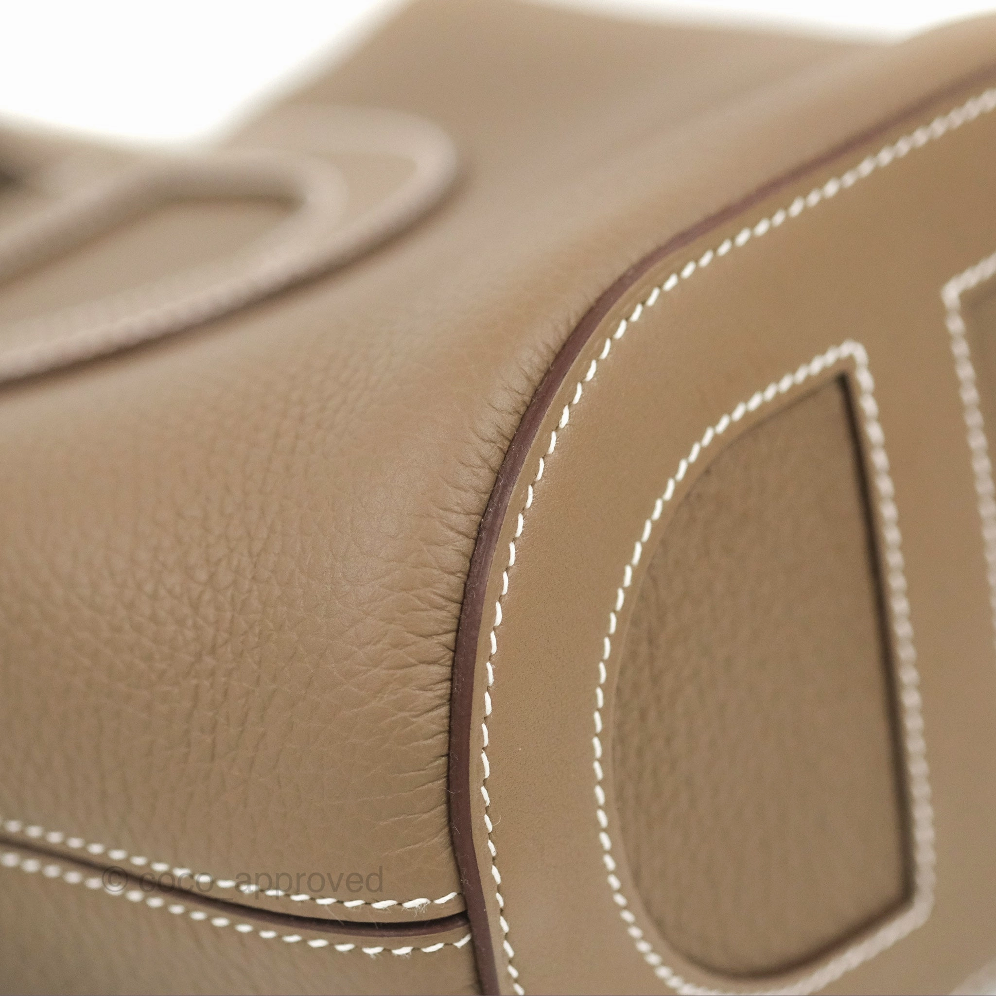 Hermes In-The-Loop 18 Etoupe Clemence Gold Hardware