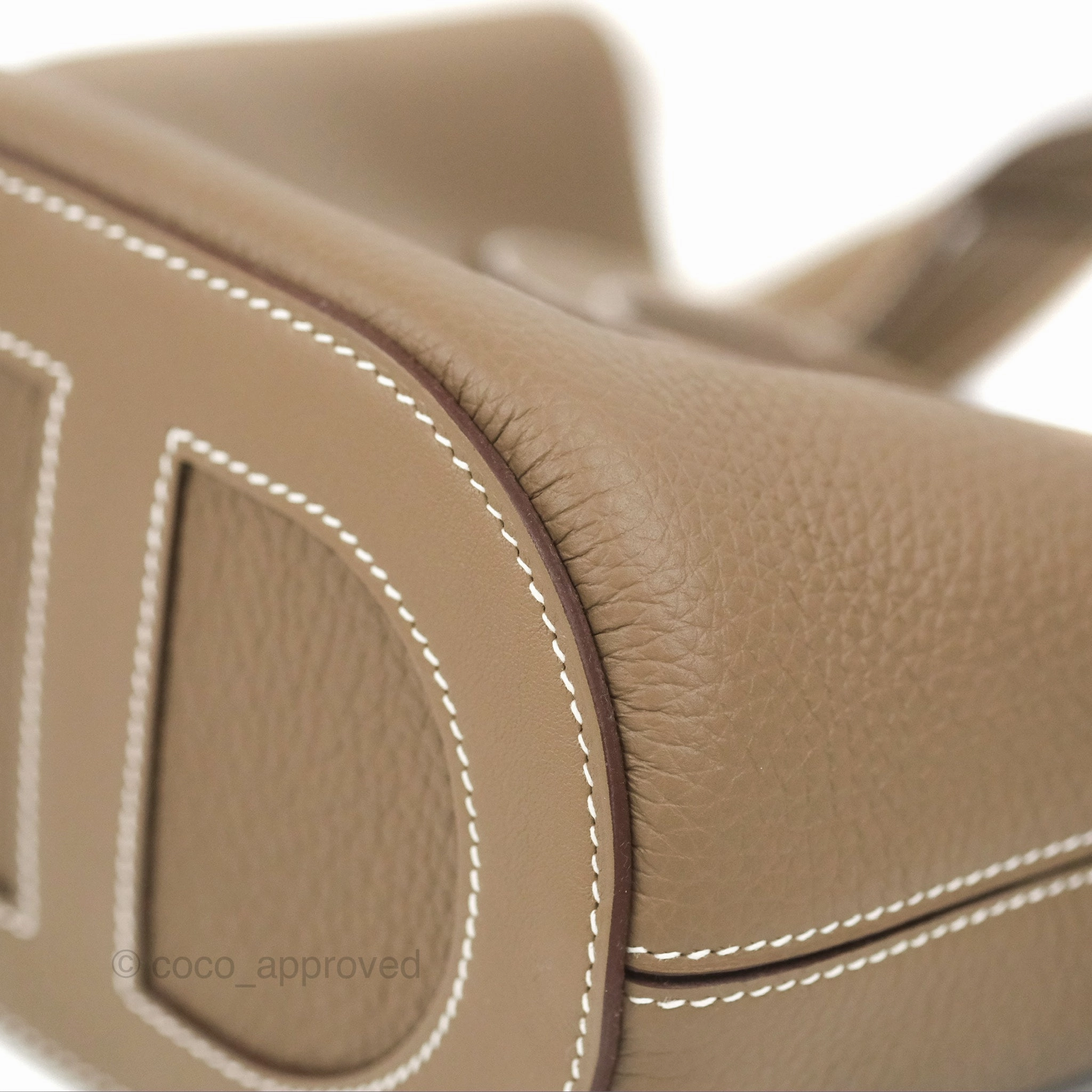 Hermes In-The-Loop 18 Etoupe Clemence Gold Hardware