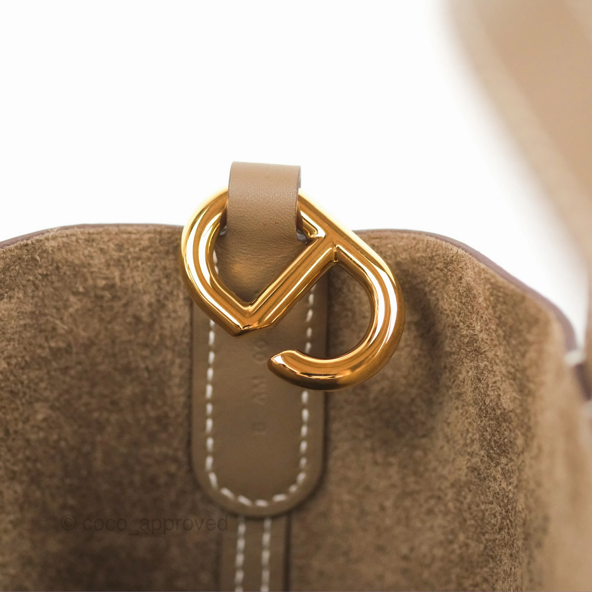Hermes In-The-Loop 18 Etoupe Clemence Gold Hardware