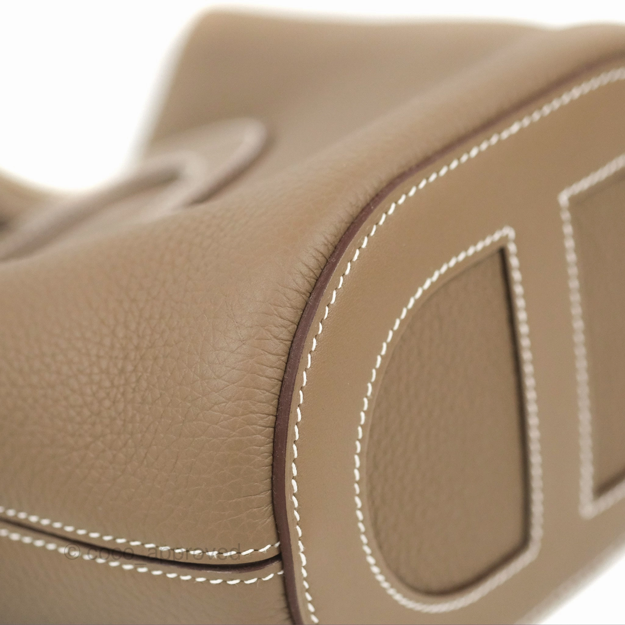 Hermes In-The-Loop 18 Etoupe Clemence Gold Hardware