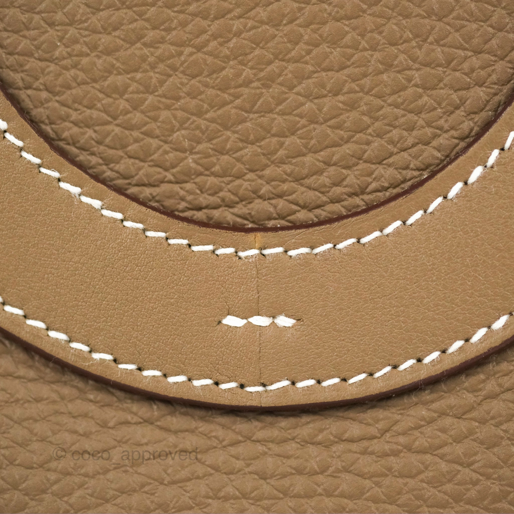 Hermes In-The-Loop 18 Etoupe Clemence Gold Hardware