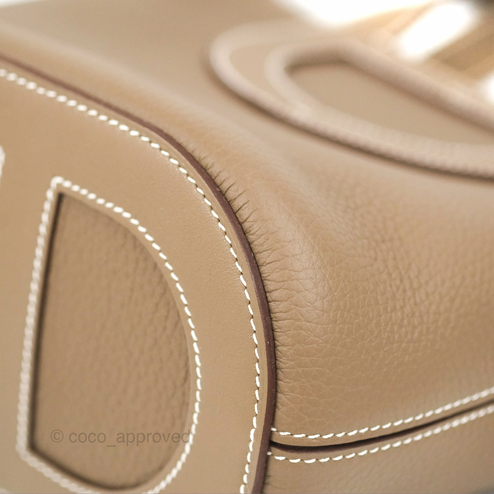 Hermes In-The-Loop 18 Etoupe Clemence Gold Hardware