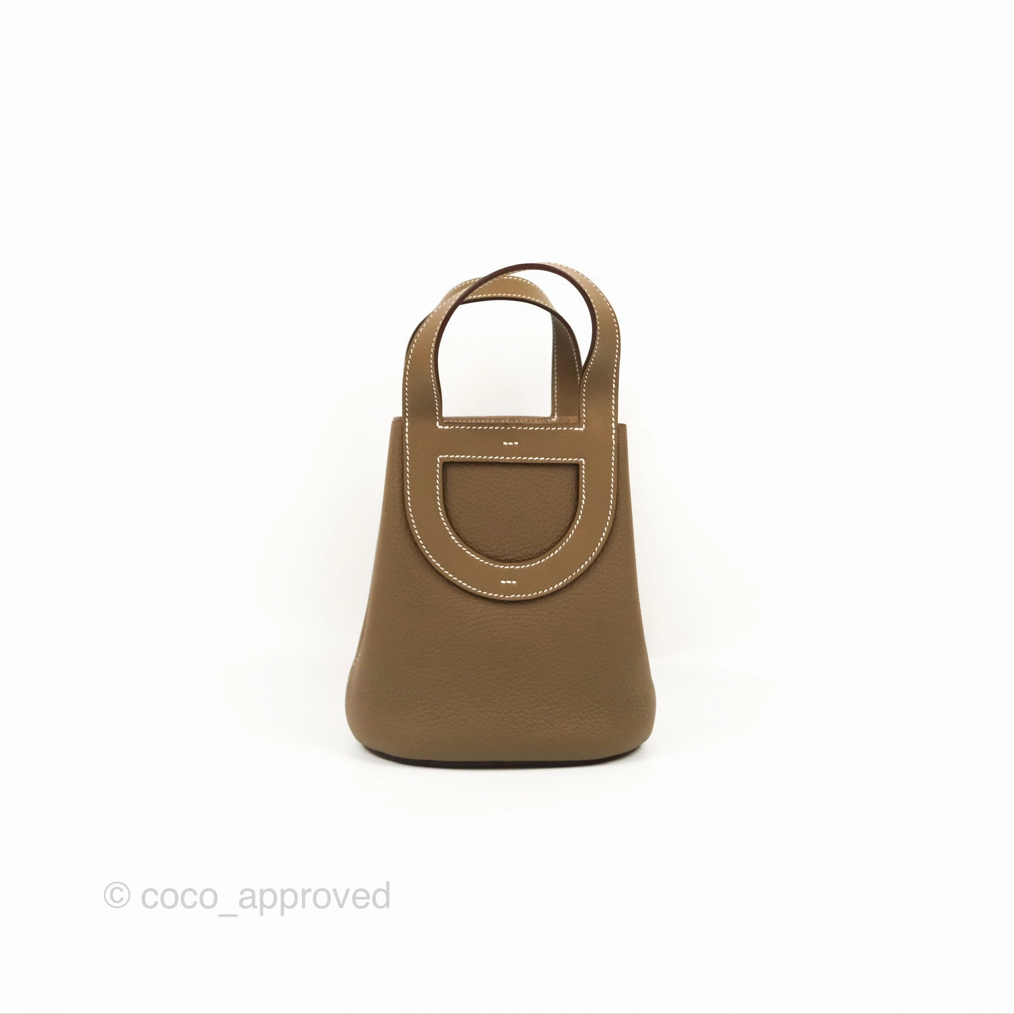 Hermes In-The-Loop 18 Etoupe Clemence Gold Hardware