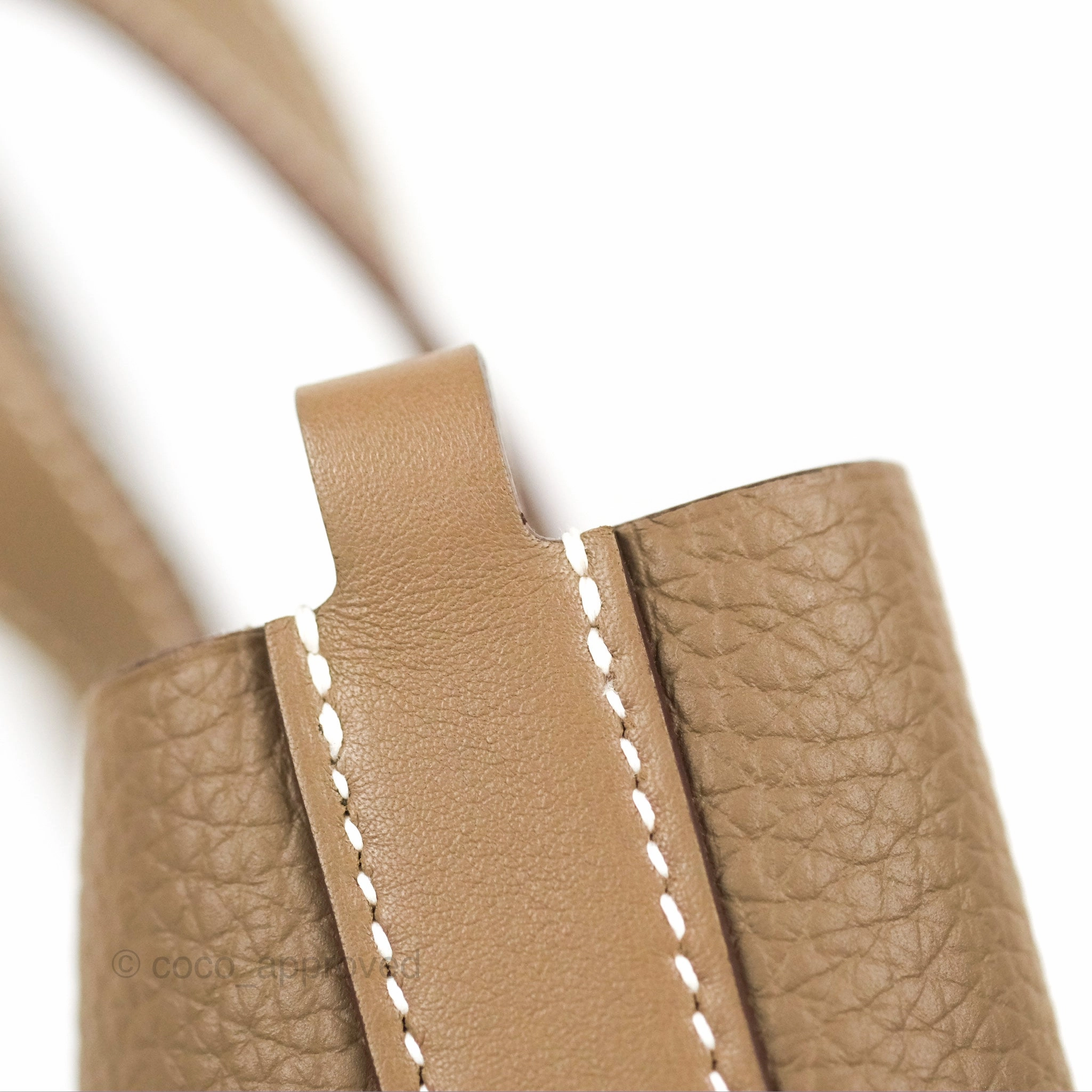 Hermes In-The-Loop 18 Etoupe Clemence Gold Hardware