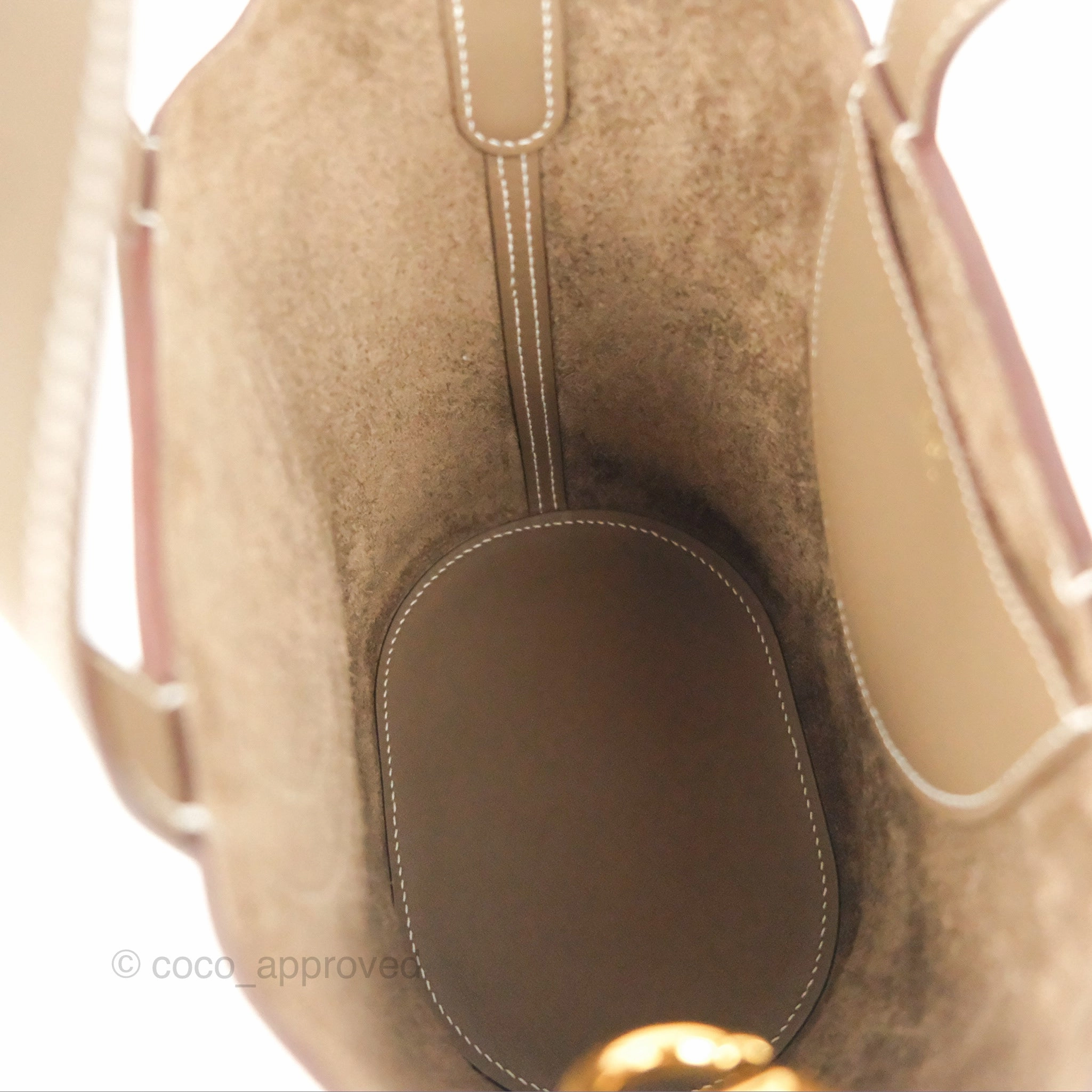 Hermes In-The-Loop 18 Etoupe Clemence Gold Hardware