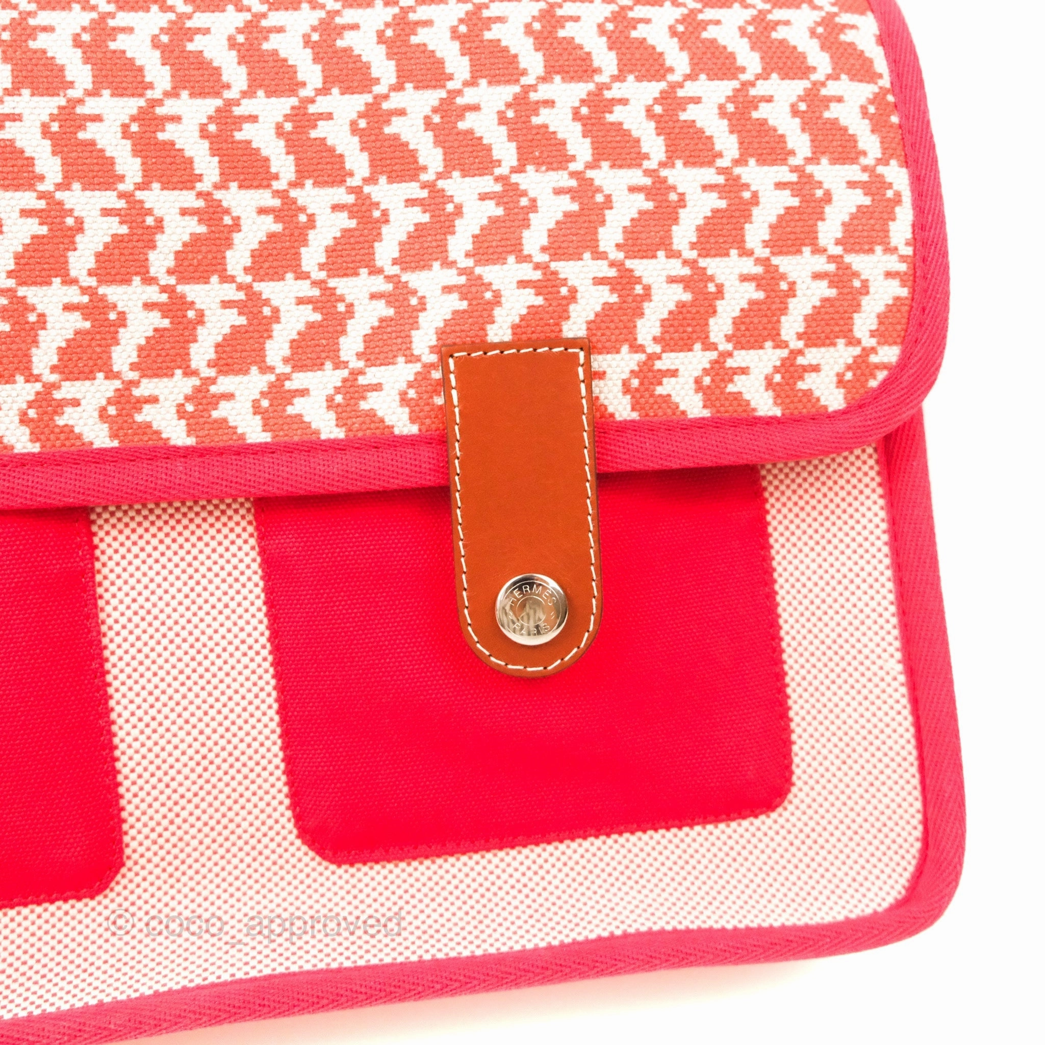 Hermes Kids Animaux Pixel Backpack Red