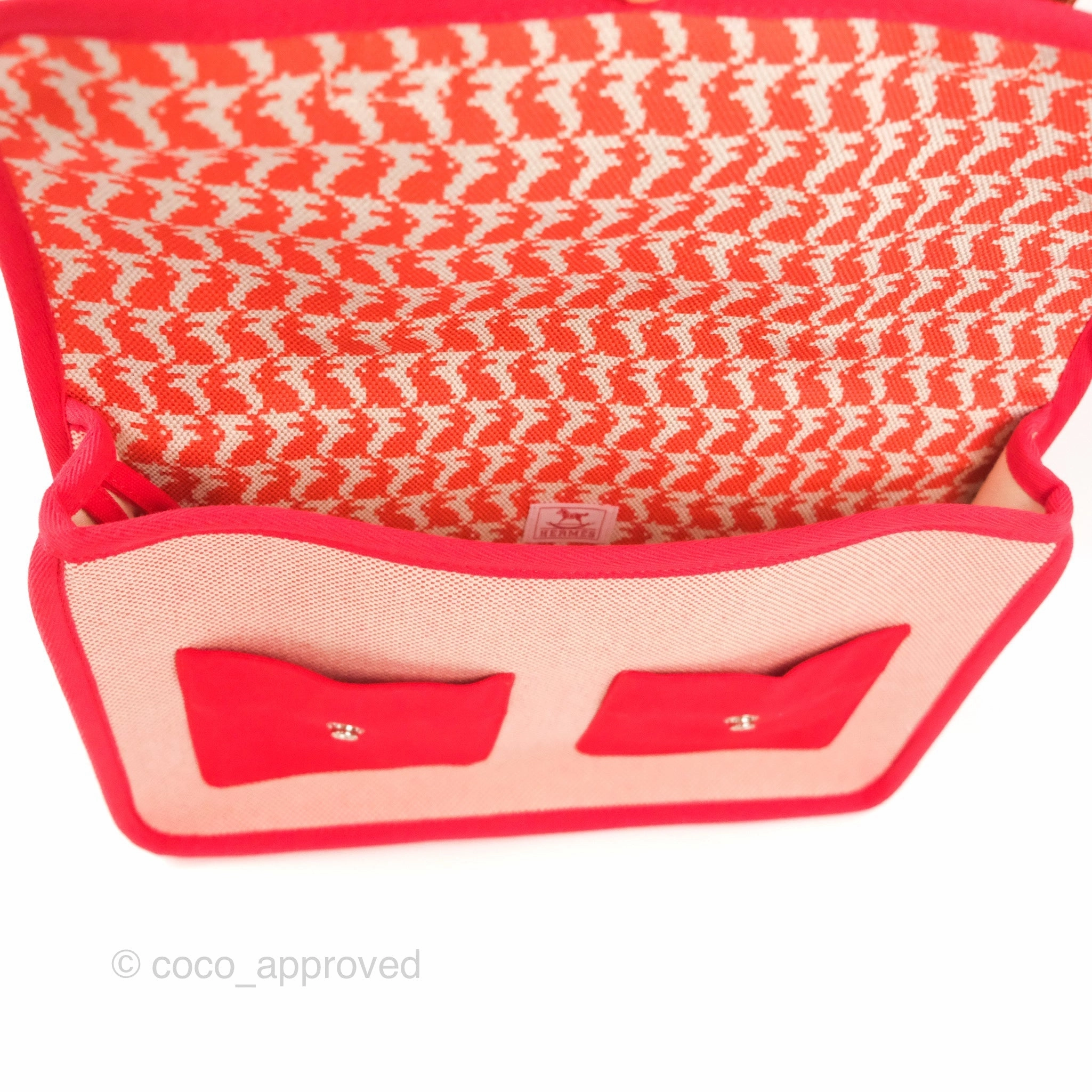 Hermes Kids Animaux Pixel Backpack Red