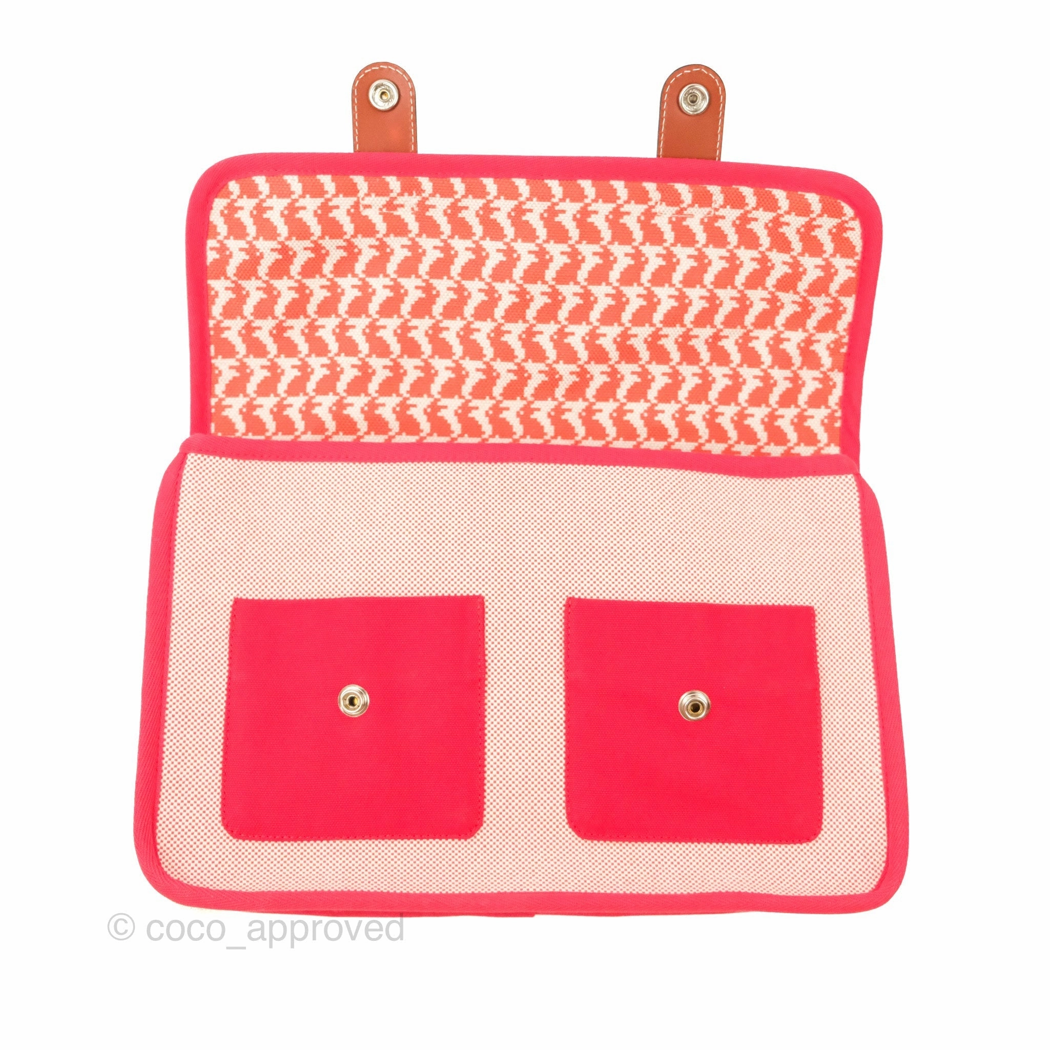 Hermes Kids Animaux Pixel Backpack Red