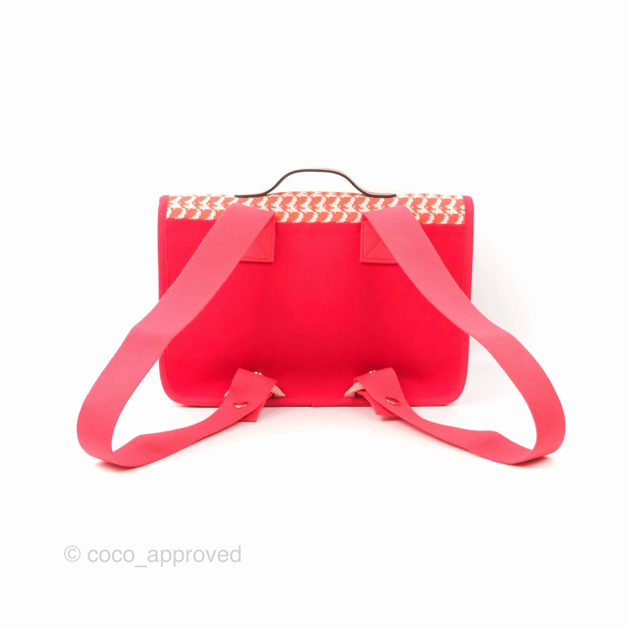 Hermes Kids Animaux Pixel Backpack Red