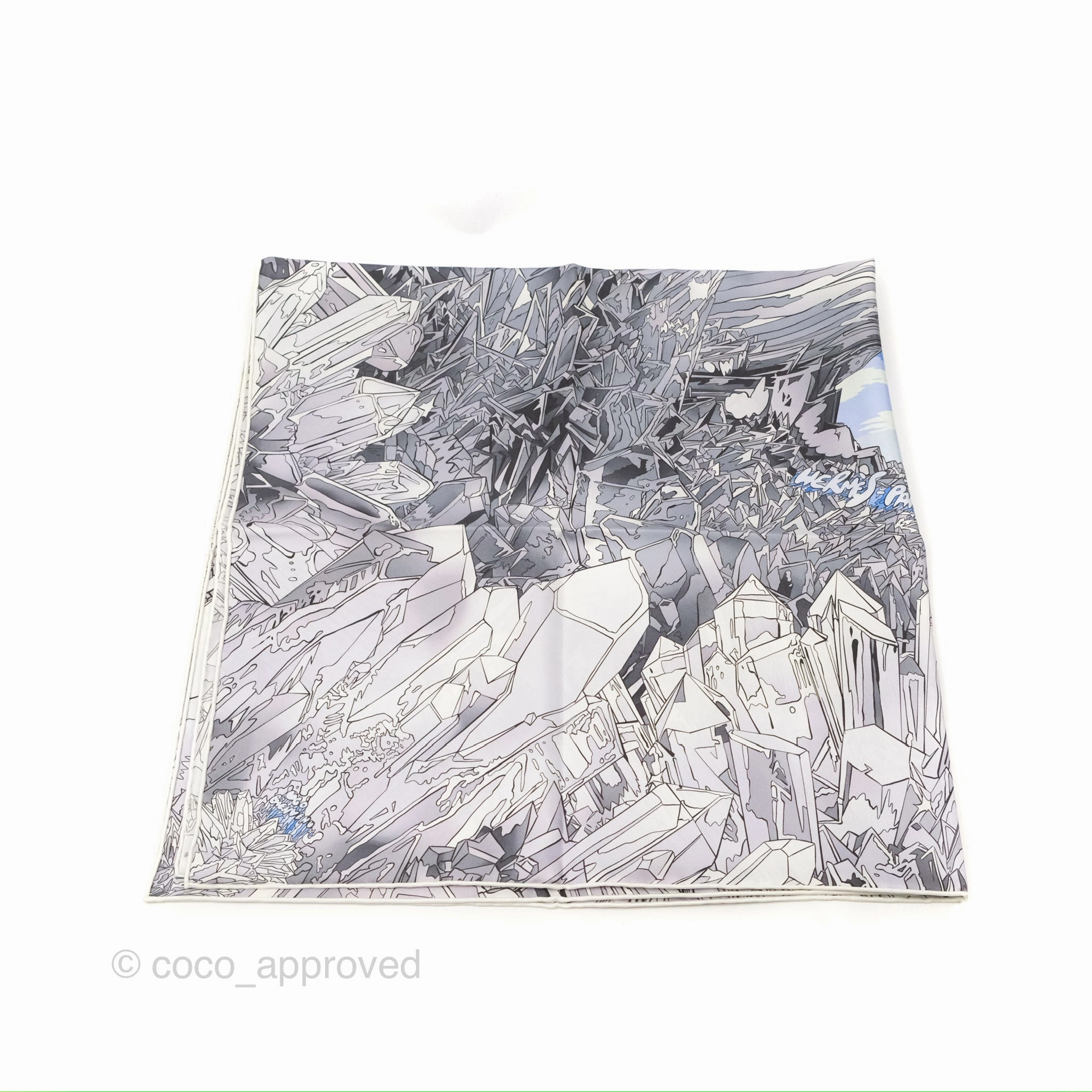 Hermes La Vallee de Cristal scarf 90