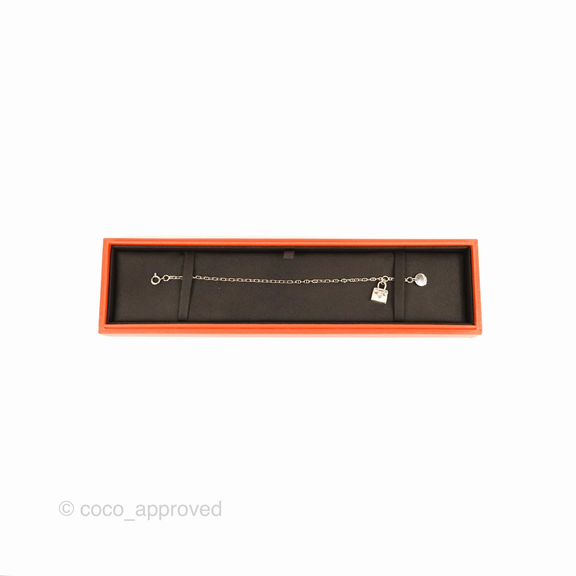 Hermes Mini Birkin Amulette Bracelet Sterling Silver