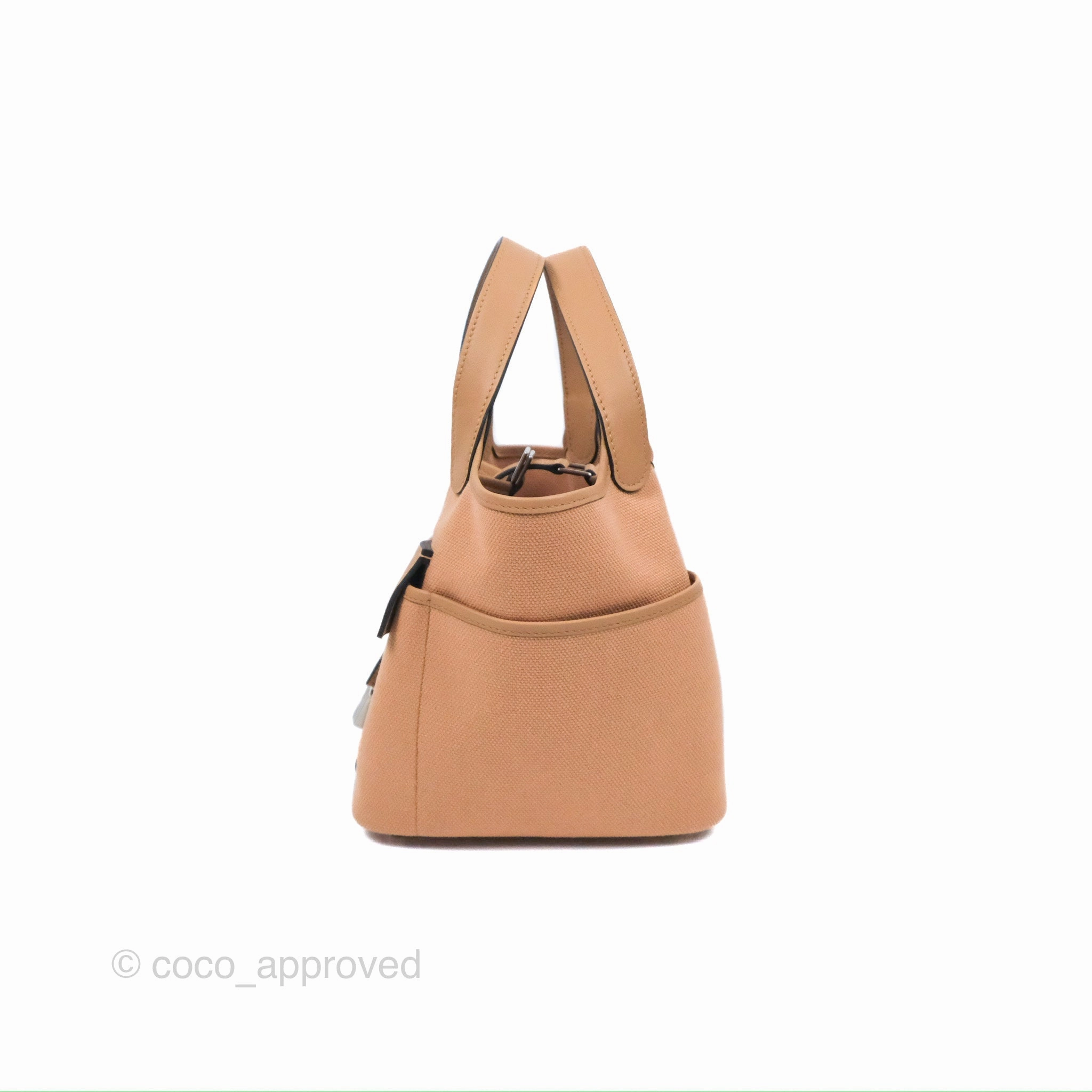 Hermes Picotin Lock 18 Cargo Pockets Chai 0M Goeland/Swift Palladium Hardware