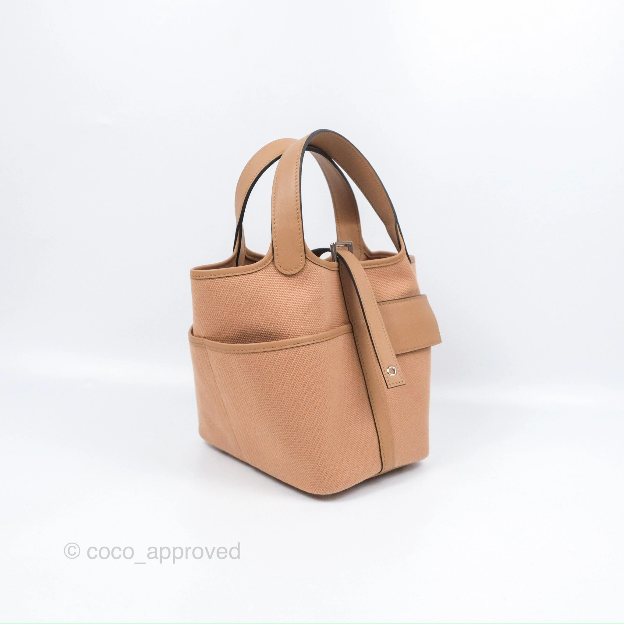 Hermes Picotin Lock 18 Cargo Pockets Chai 0M Goeland/Swift Palladium Hardware