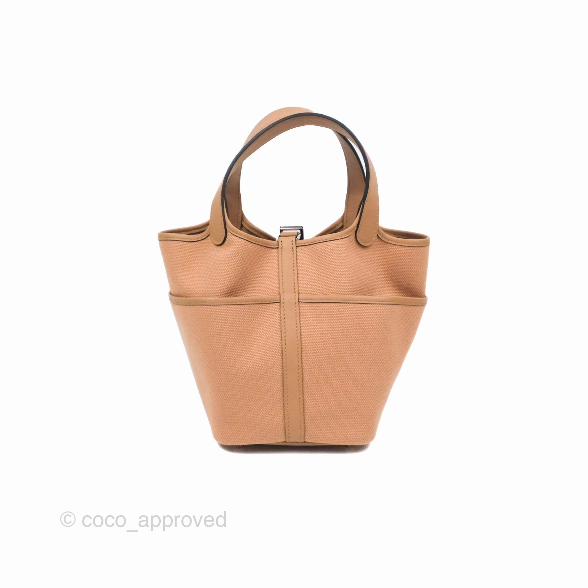 Hermes Picotin Lock 18 Cargo Pockets Chai 0M Goeland/Swift Palladium Hardware