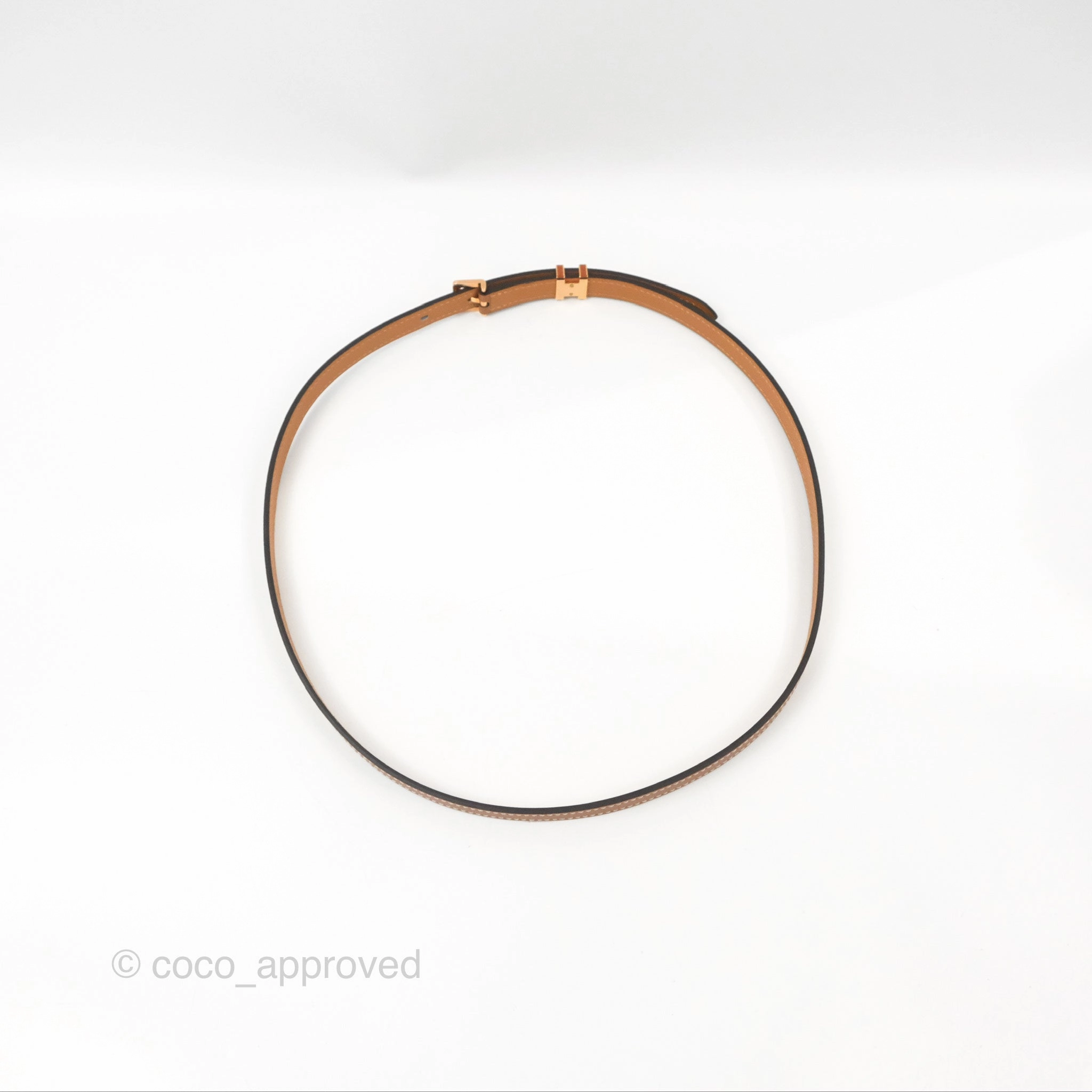 Hermes Pop H 15 Belt Gold Epsom Gold Hardware