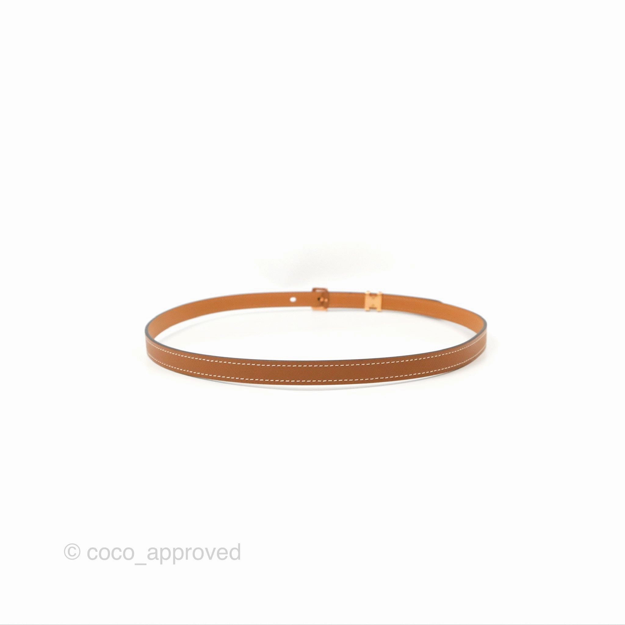 Hermes Pop H 15 Belt Gold Epsom Gold Hardware