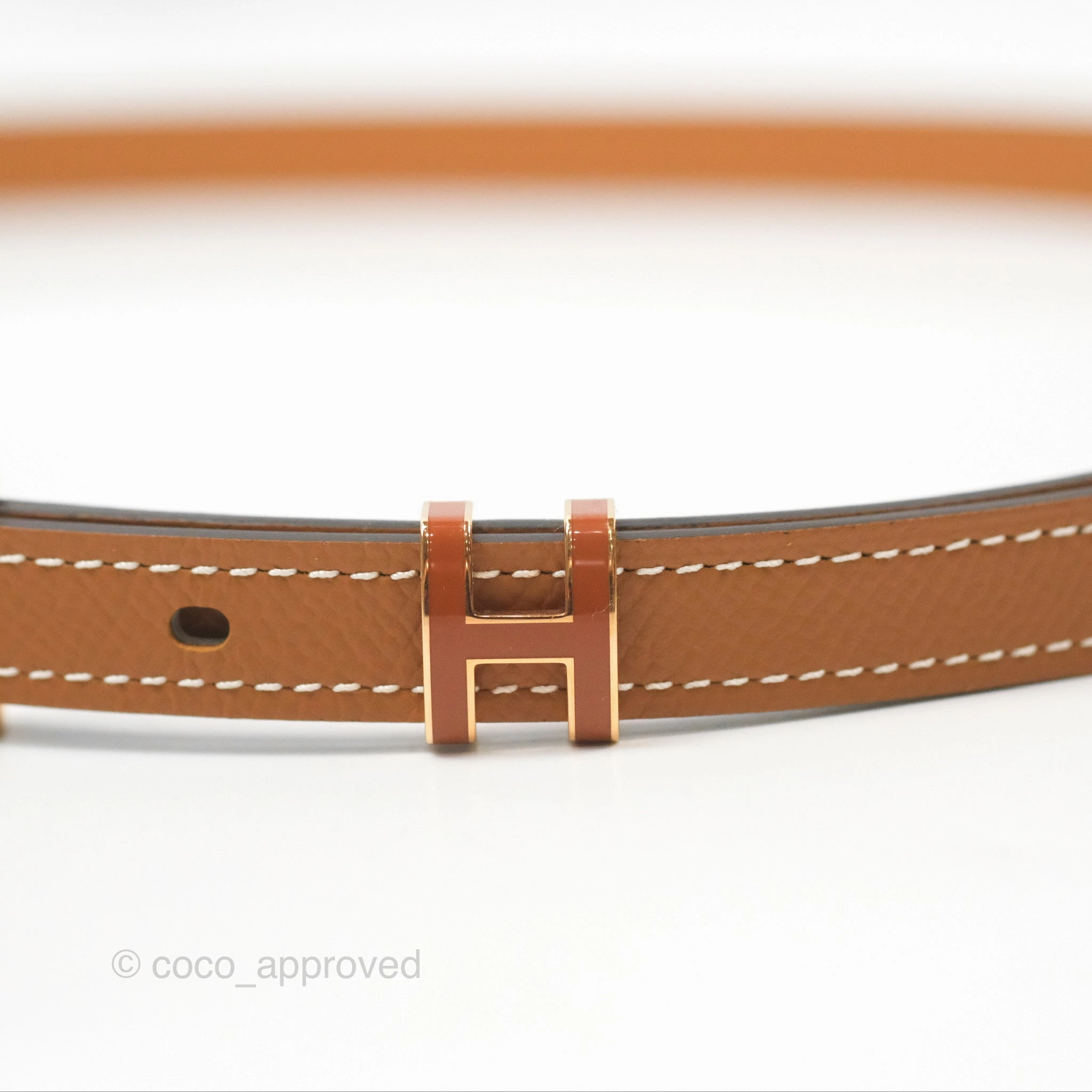 Hermes Pop H 15 Belt Gold Epsom Gold Hardware