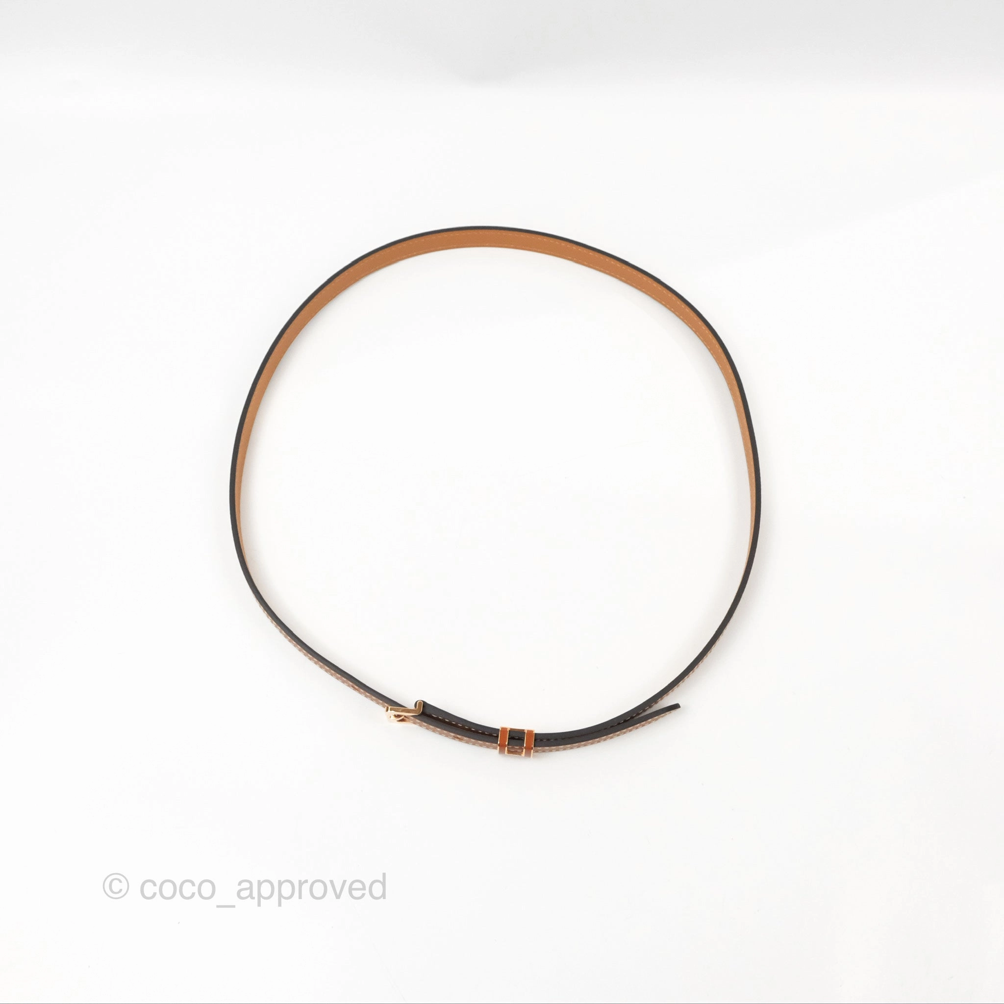 Hermes Pop H 15 Belt Gold Epsom Gold Hardware
