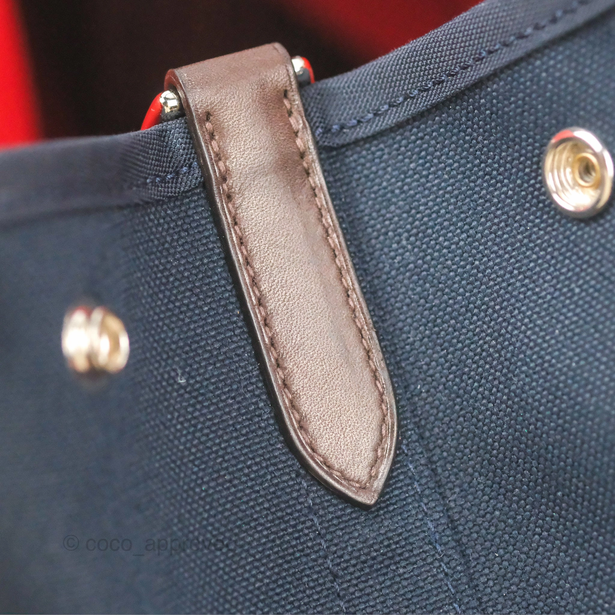 Hermes The Grooming Bag Bleu Navy / Feu