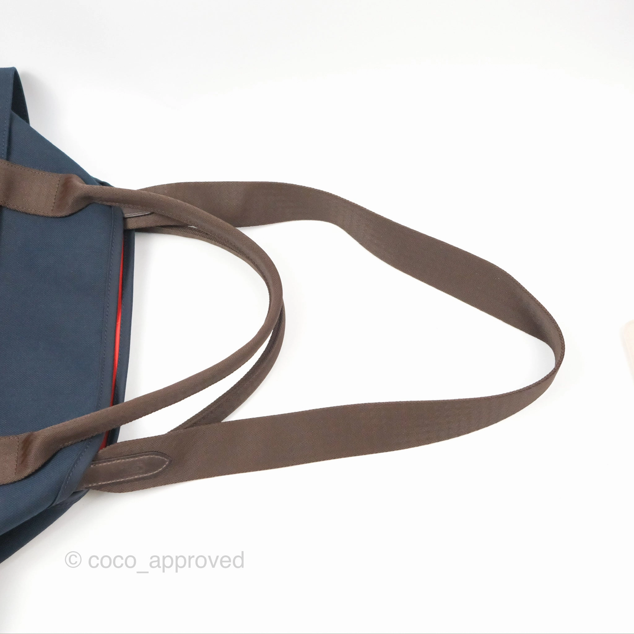 Hermes The Grooming Bag Bleu Navy / Feu