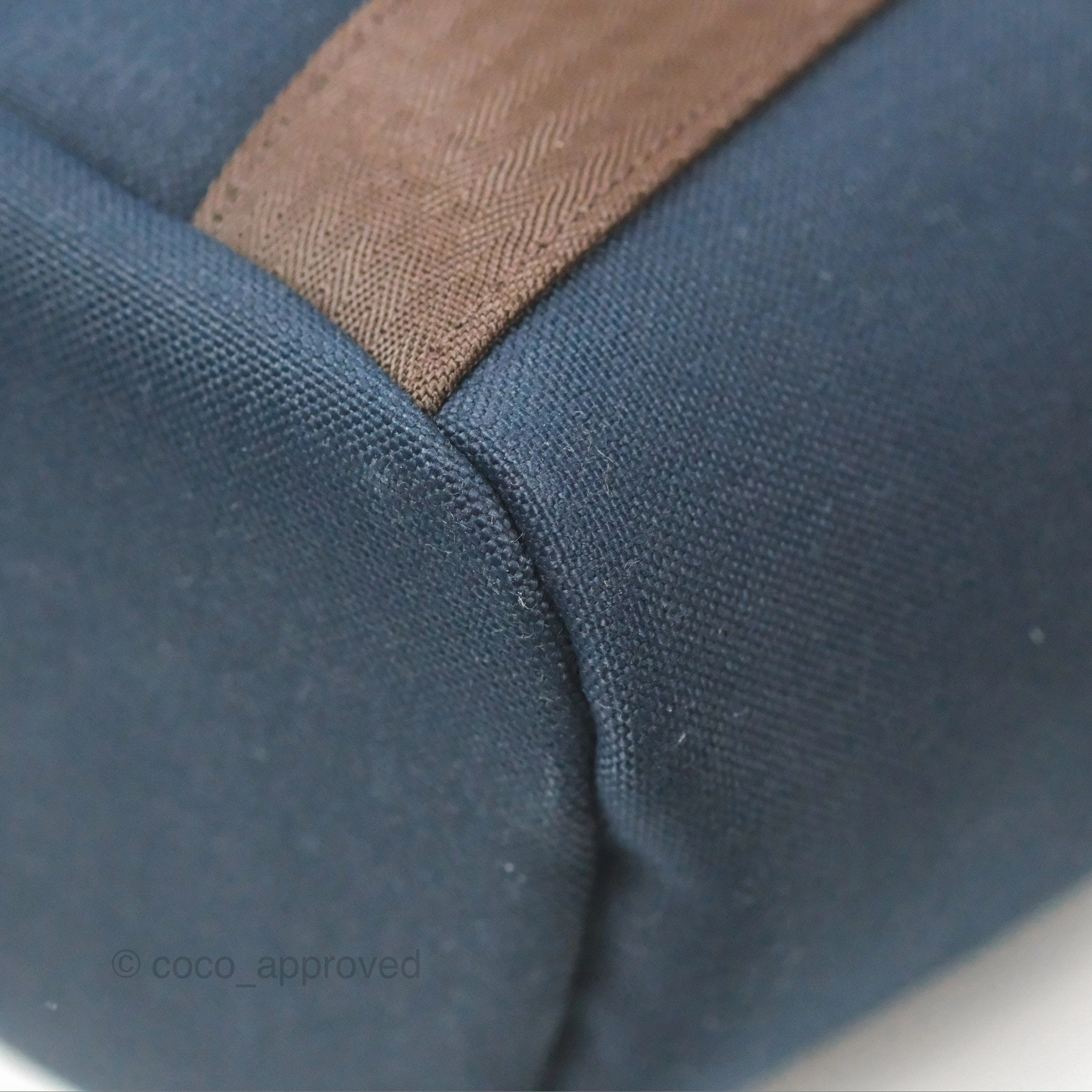 Hermes The Grooming Bag Bleu Navy / Feu