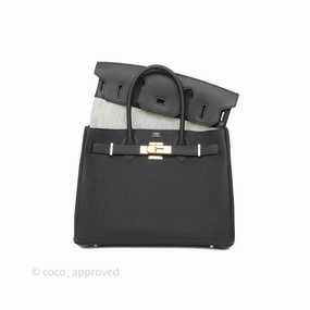 Herms 3 In 1 Birkin 30 Retourne Black Noir 89 Togo Gold Hardware