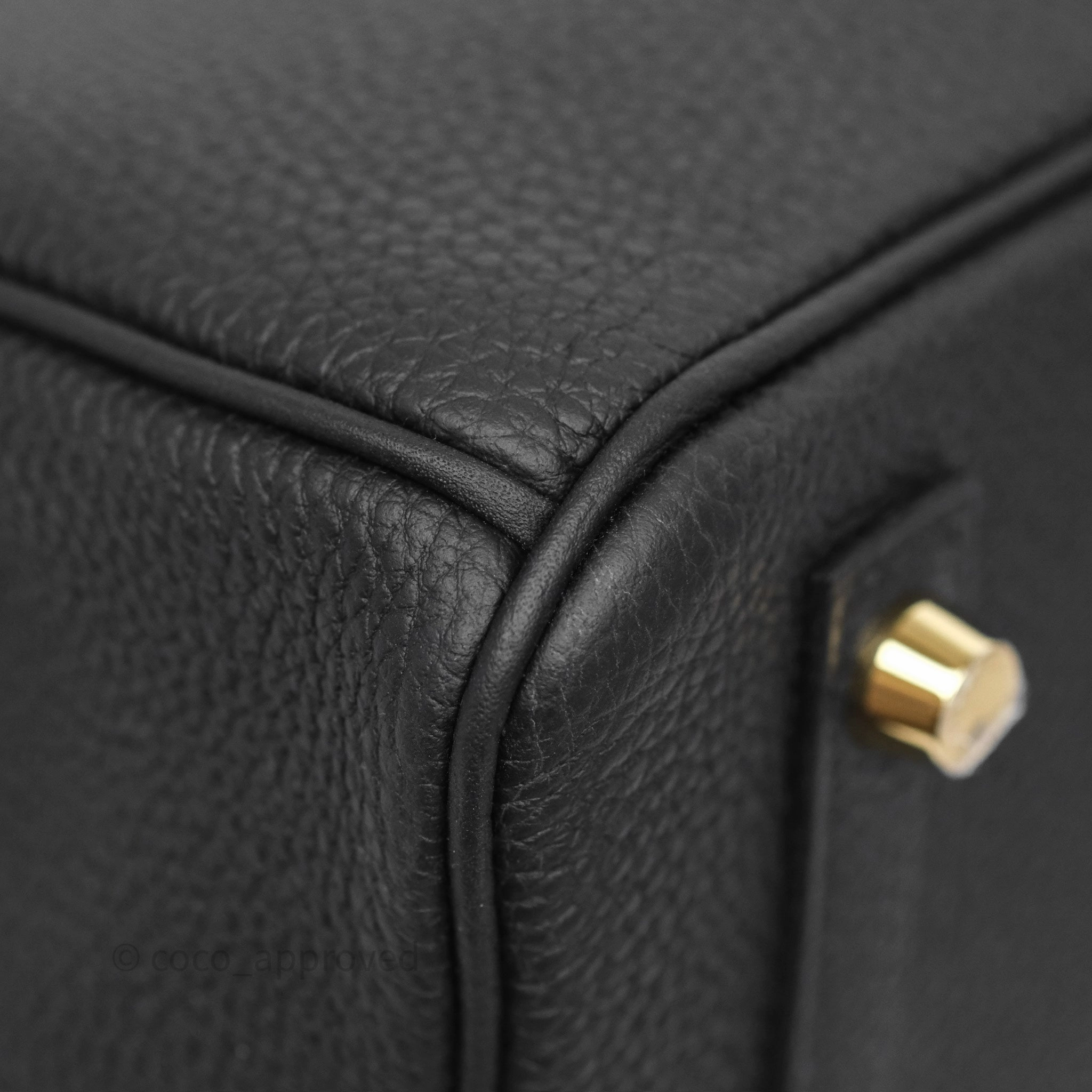 Herms 3 In 1 Birkin 30 Retourne Black Noir 89 Togo Gold Hardware