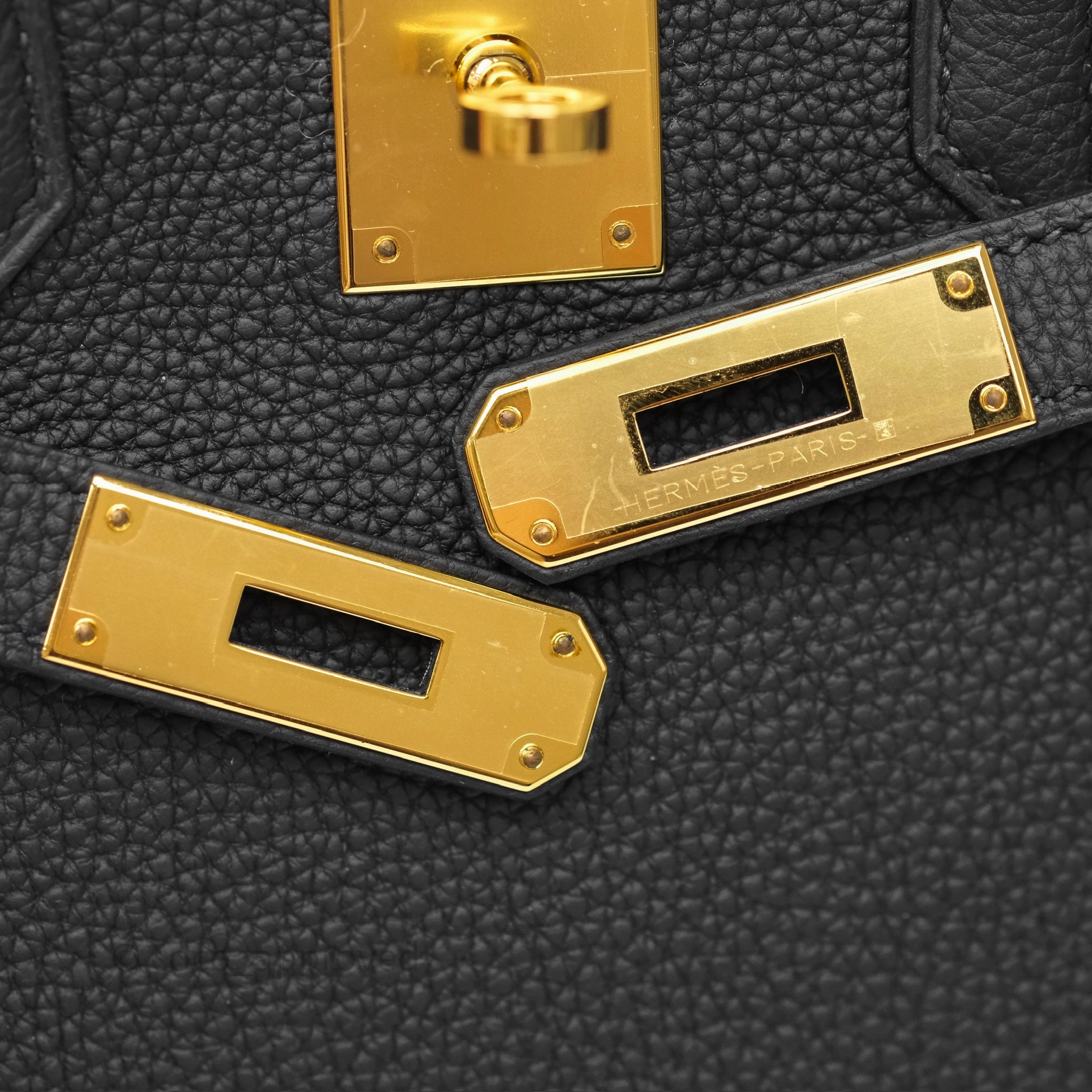 Herms 3 In 1 Birkin 30 Retourne Black Noir 89 Togo Gold Hardware