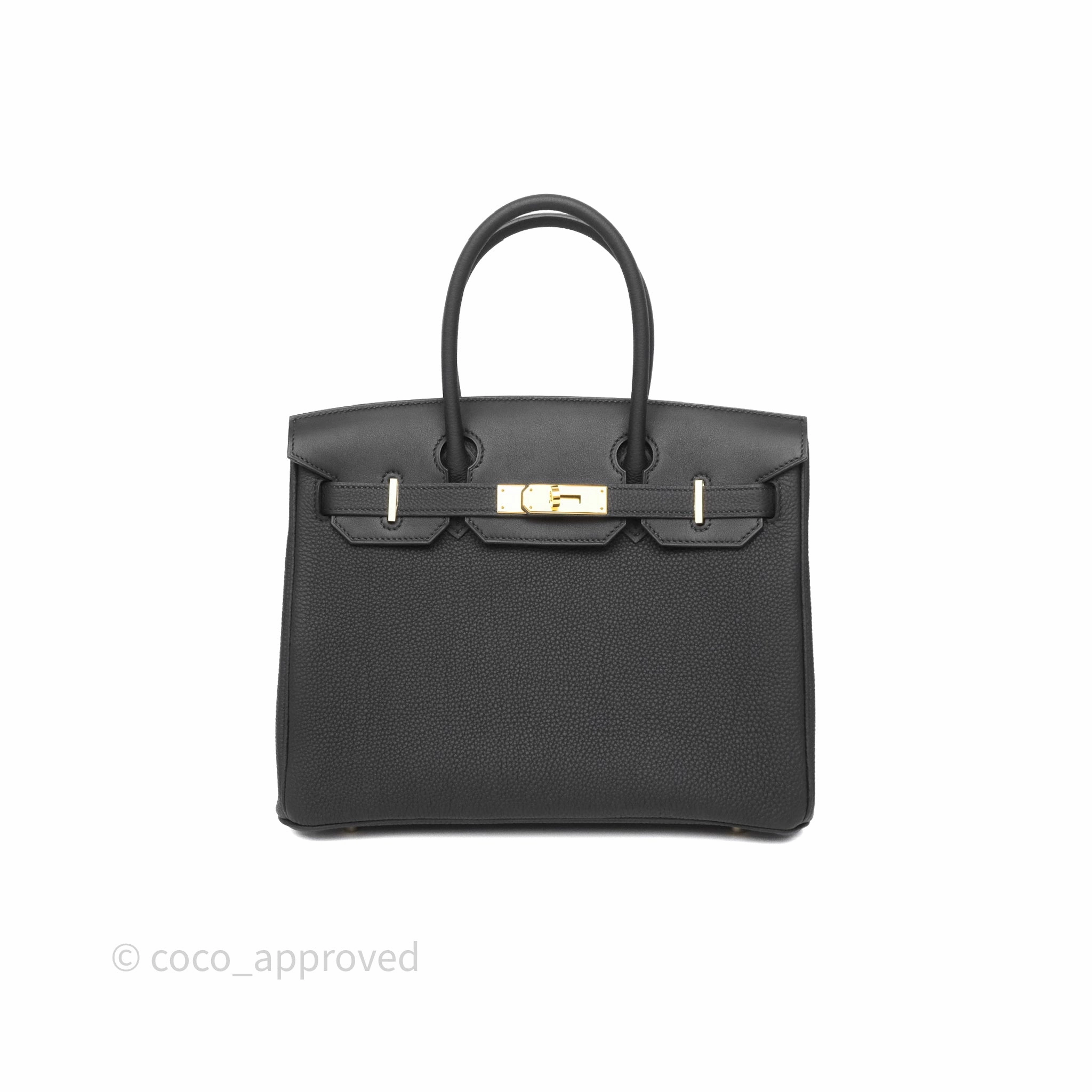 Herms 3 In 1 Birkin 30 Retourne Black Noir 89 Togo Gold Hardware