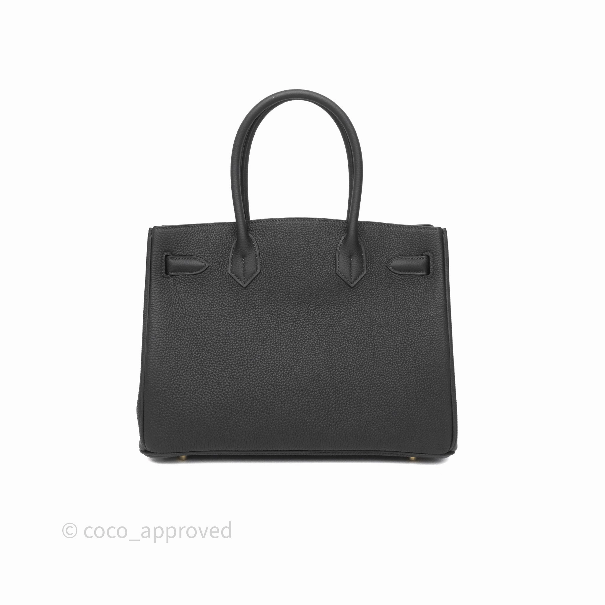 Herms 3 In 1 Birkin 30 Retourne Black Noir 89 Togo Gold Hardware