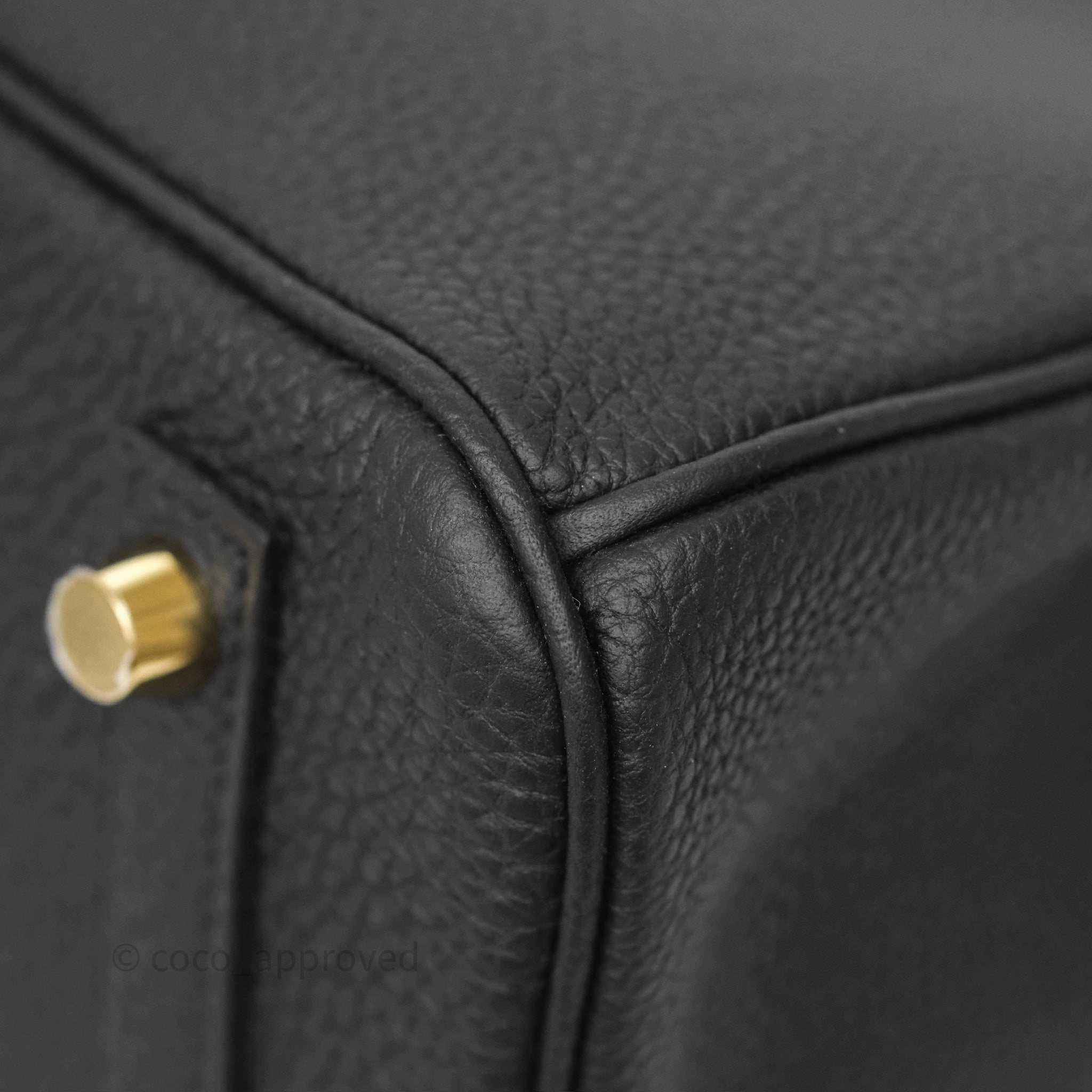 Herms 3 In 1 Birkin 30 Retourne Black Noir 89 Togo Gold Hardware
