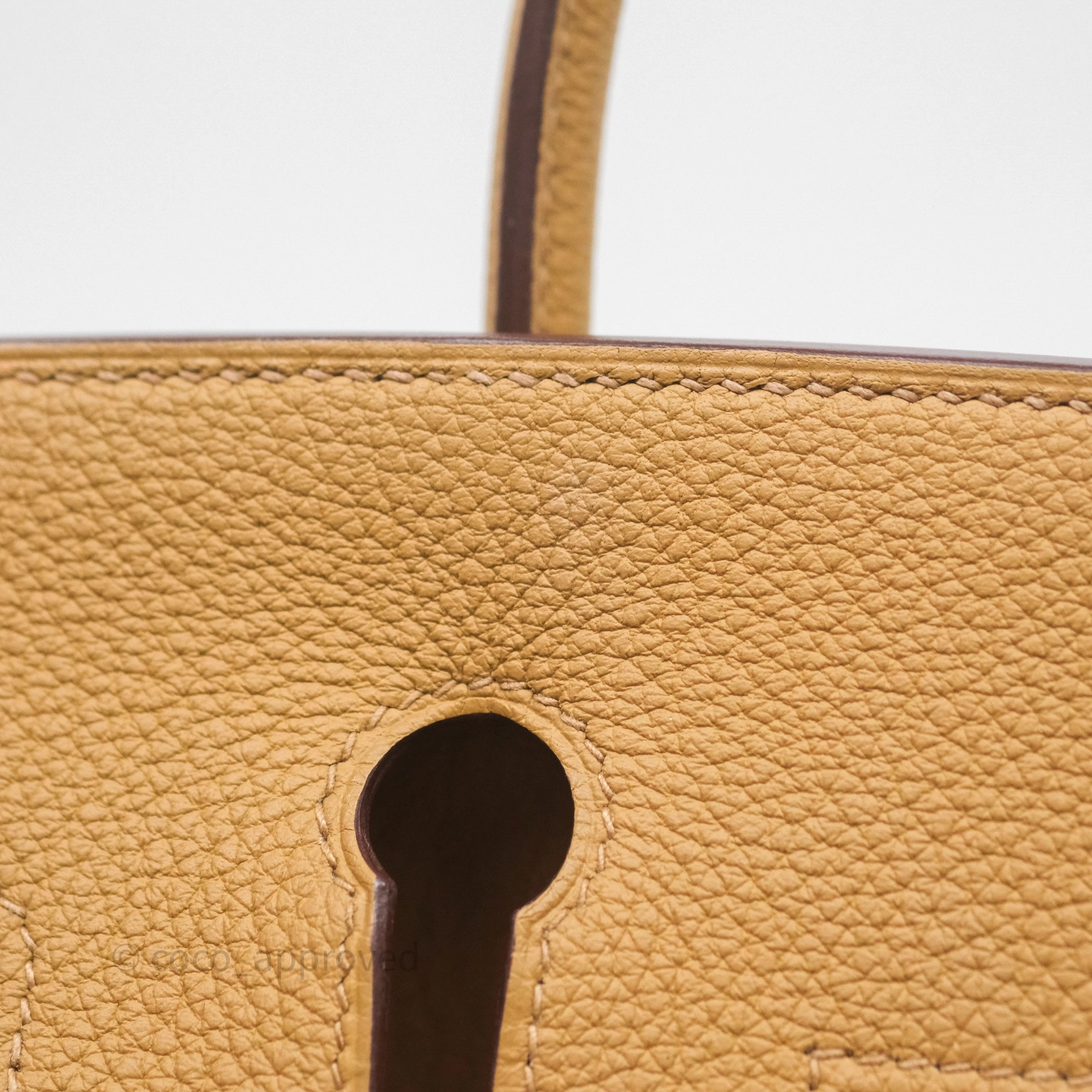 Herms Birkin 25 Retourne Biscuit 4B Togo Gold Hardware