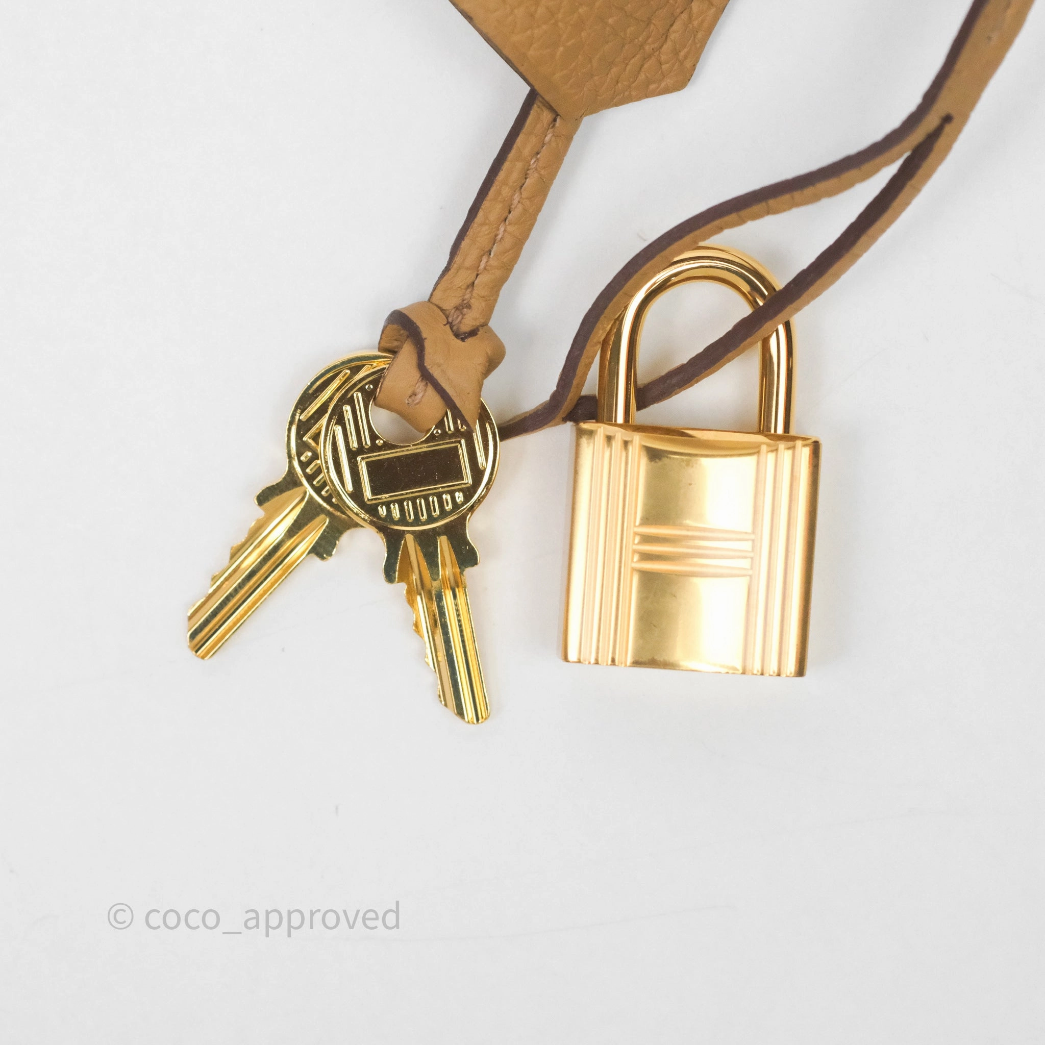 Herms Birkin 25 Retourne Biscuit 4B Togo Gold Hardware
