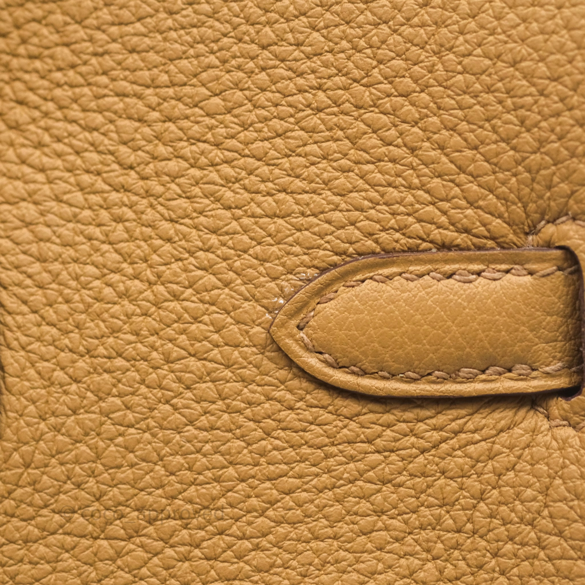 Herms Birkin 25 Retourne Biscuit 4B Togo Gold Hardware