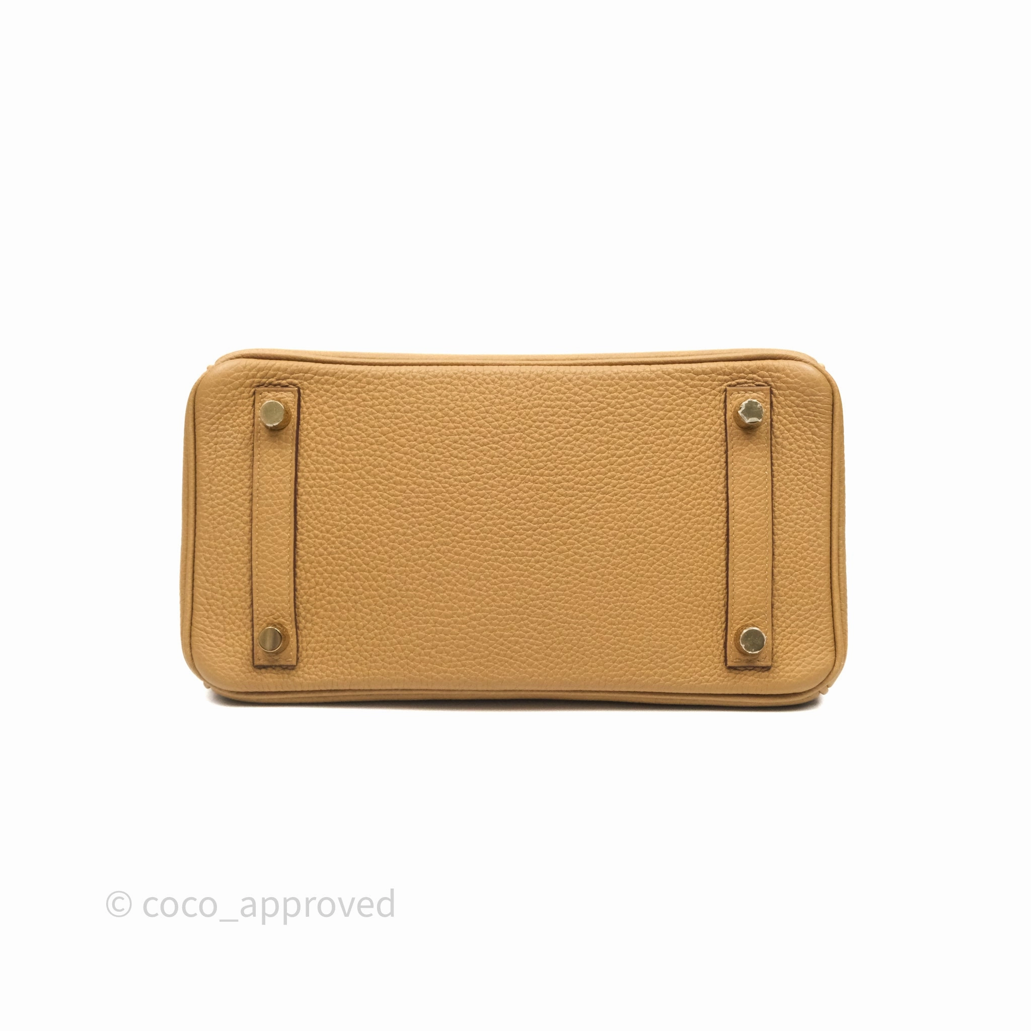 Herms Birkin 25 Retourne Biscuit 4B Togo Gold Hardware