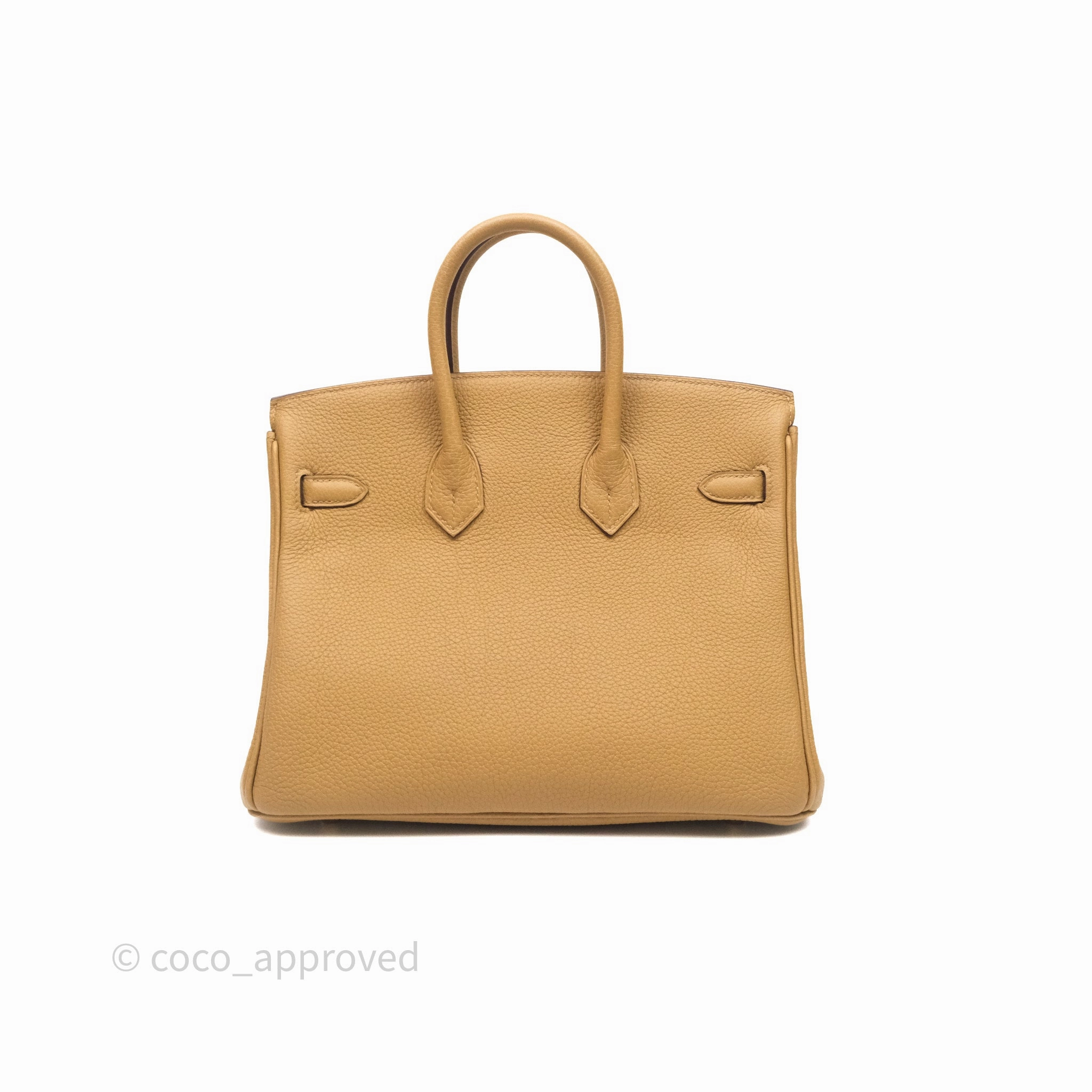 Herms Birkin 25 Retourne Biscuit 4B Togo Gold Hardware