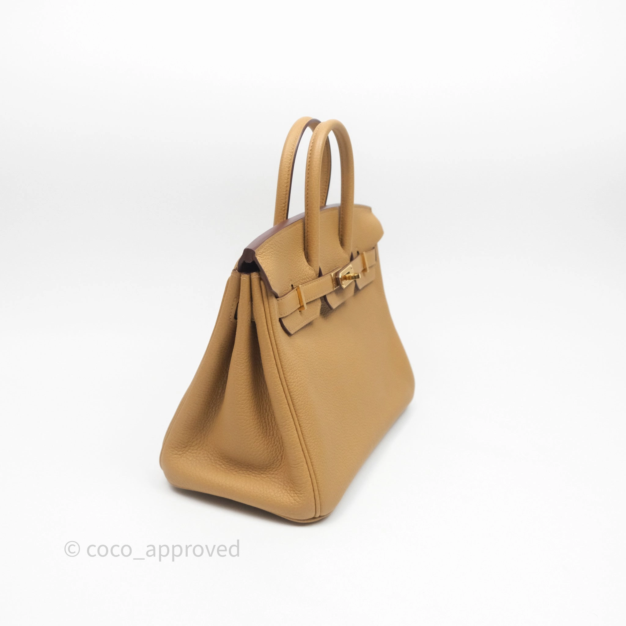 Herms Birkin 25 Retourne Biscuit 4B Togo Gold Hardware