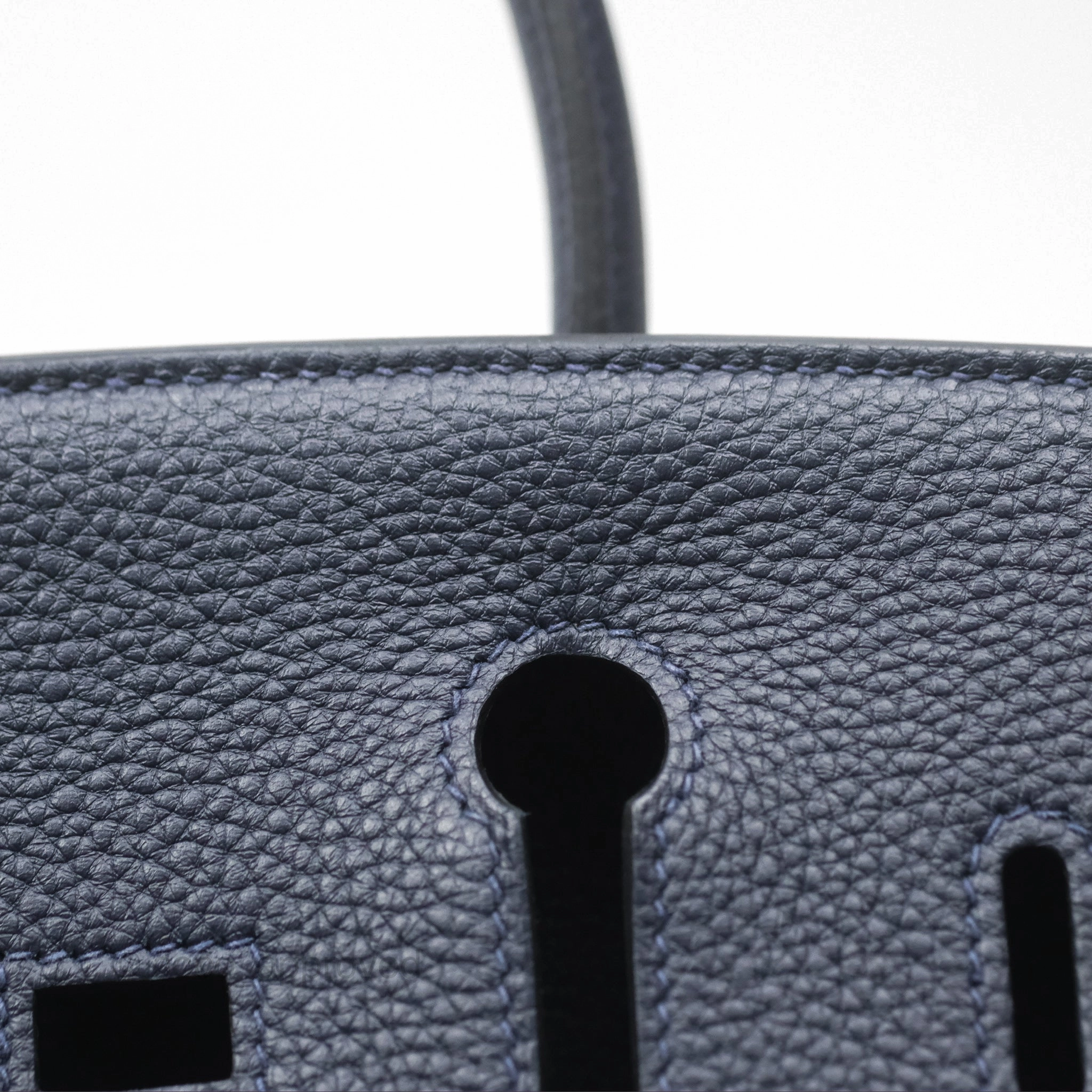 Herms Birkin 25 Retourne Bleu Nuit 2Z Togo Gold Hardware