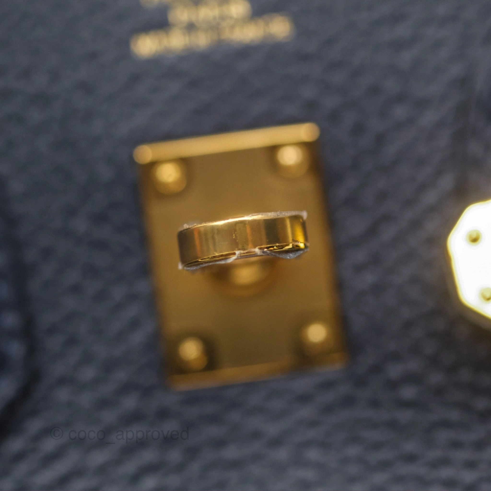 Herms Birkin 25 Retourne Bleu Nuit 2Z Togo Gold Hardware