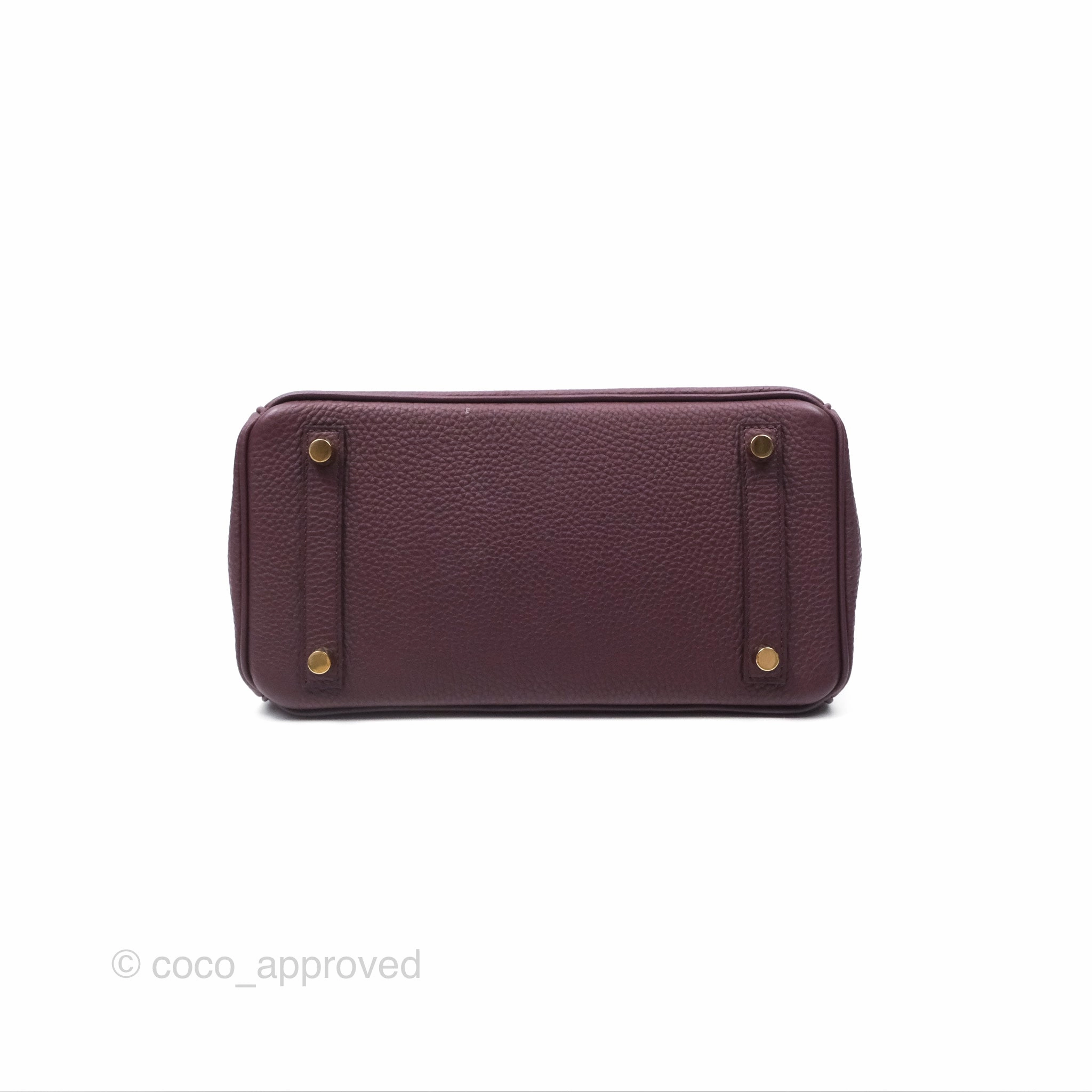 Herms Birkin 25 Retourne Bordeaux Togo Gold Hardware