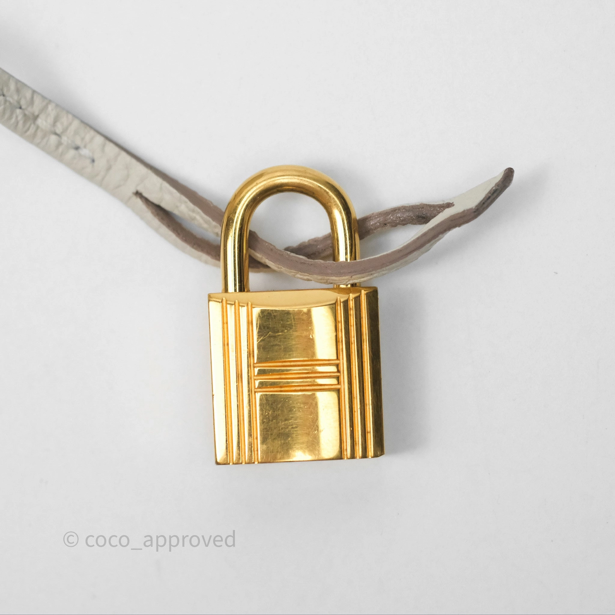 Herms Birkin 25 Retourne Craie 10 Togo Gold Hardware