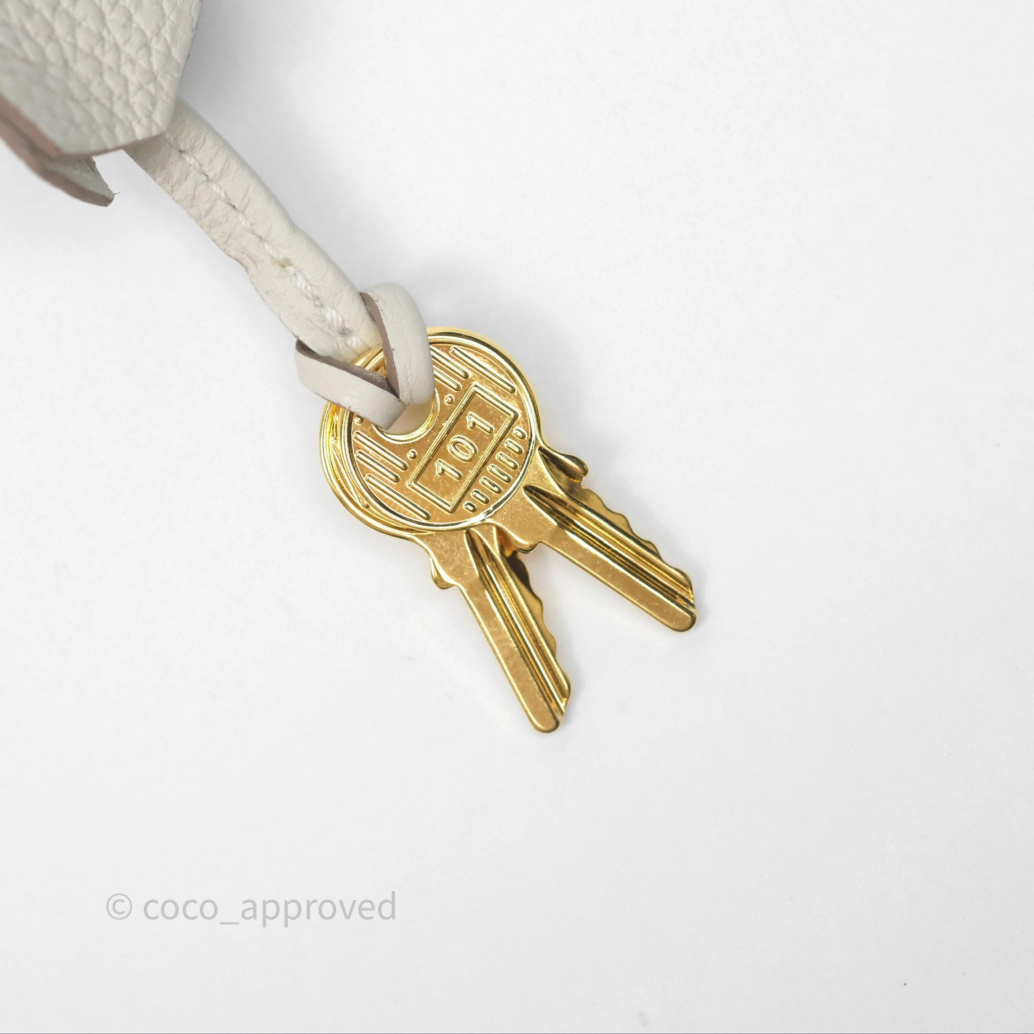 Herms Birkin 25 Retourne Craie 10 Togo Gold Hardware
